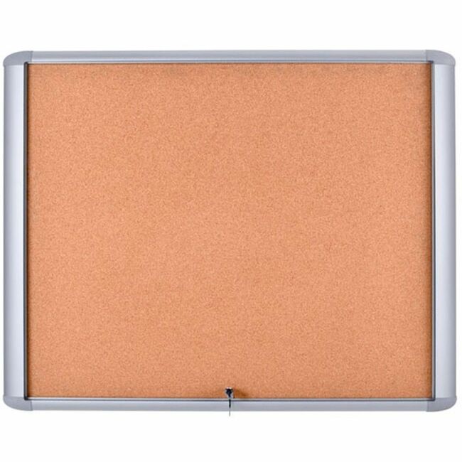 mastervision-water-resistant-enclosed-corkboard-30-height-x-2650-width-x-070-depth-light-brown-cork-surface-water-resistant-gray-anodized-aluminum-frame-1-each-32-x-27_bvcvt340601760 - 1