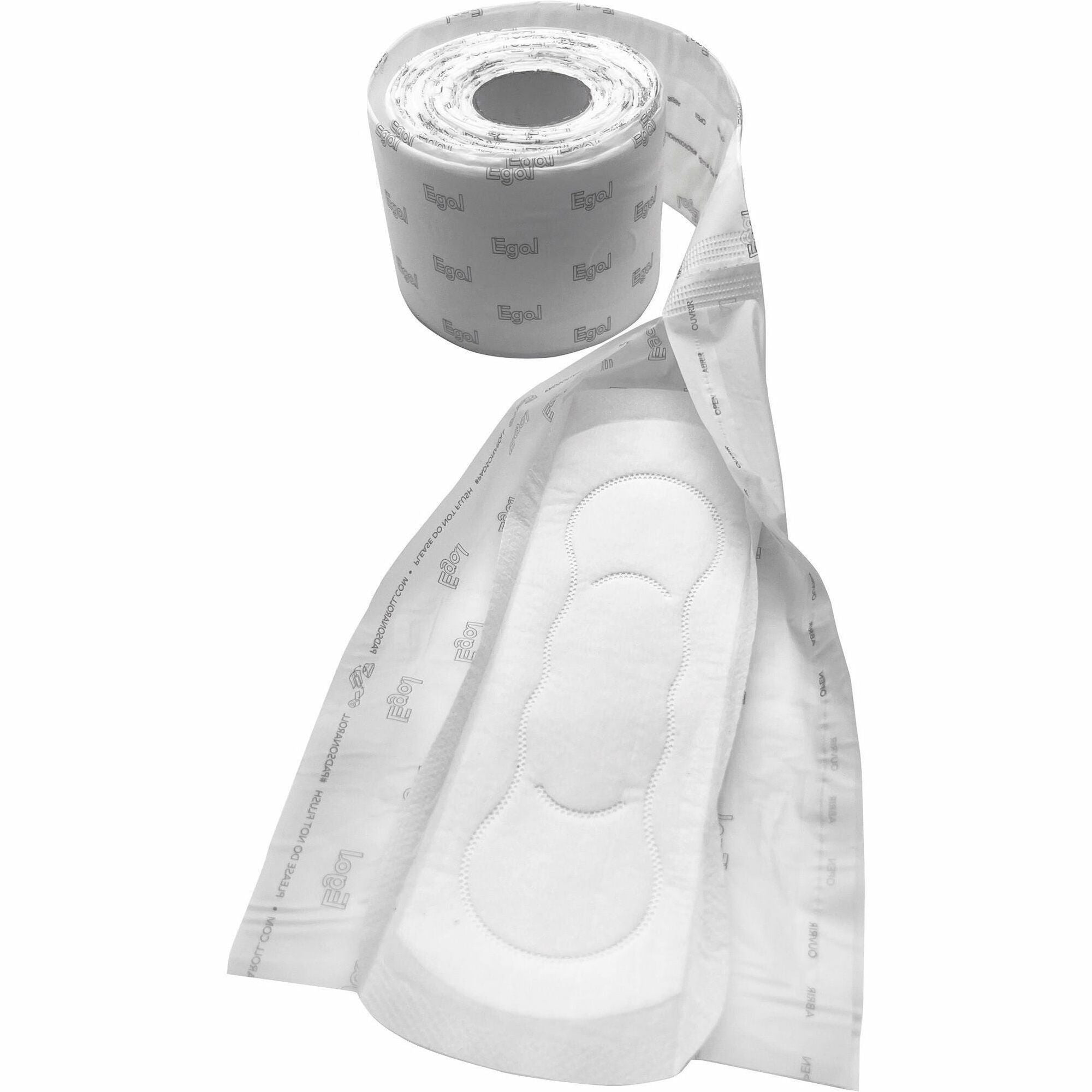 Egal Pads on a Roll Sanitary Napkins Roll - 12 / Carton - Anti-leak - 1