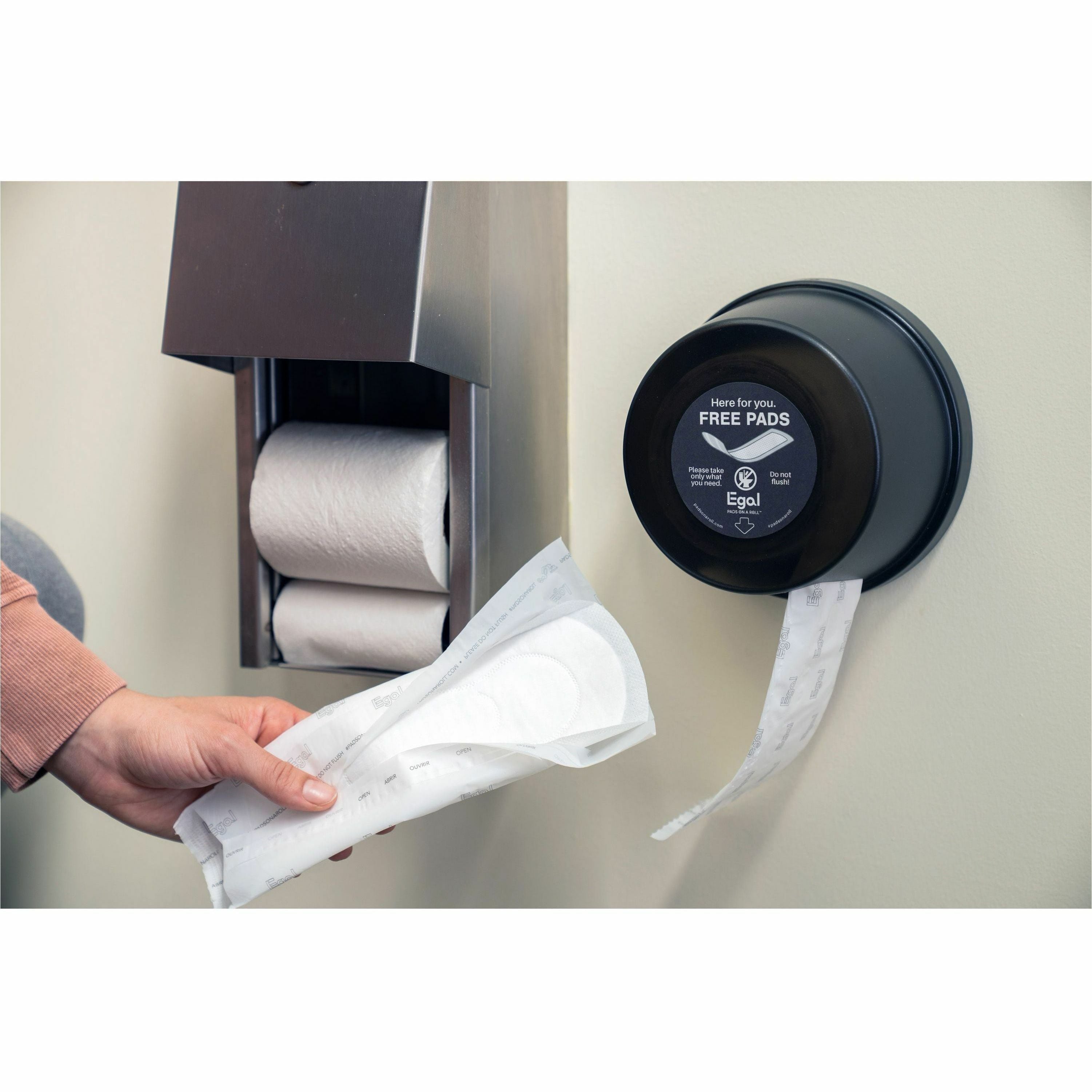 Egal Pads on a Roll Sanitary Napkins Roll - 12 / Carton - Anti-leak - 2