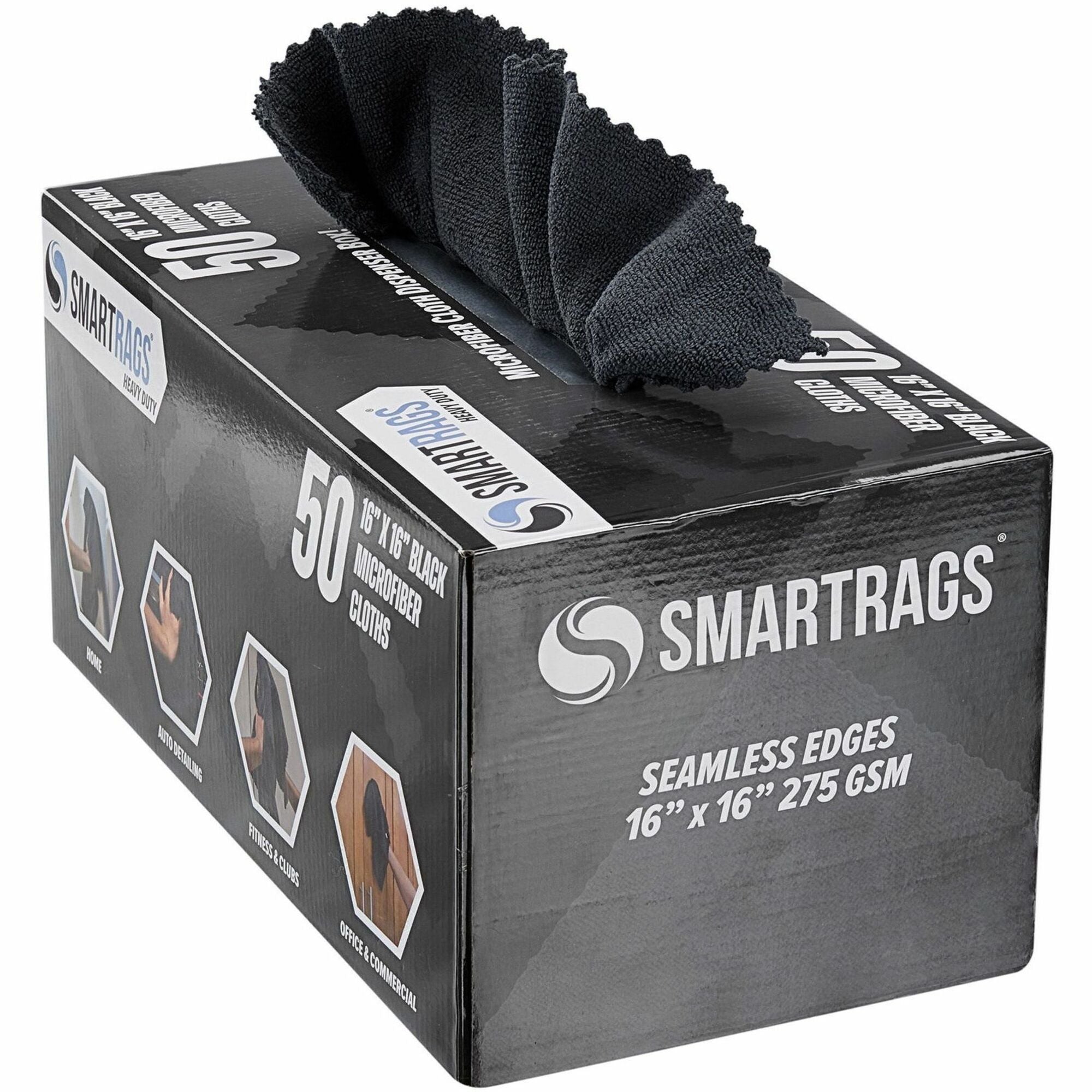 monarch-smart-rags-microfiber-cloths-for-institutional-automotive-office-healthcare-household-garage-breakroom-factory-hospital-50-box-heavy-duty-reusable-streak-free-lint-free-dirt-resistant-grime-resistant-black_monm930bk - 1
