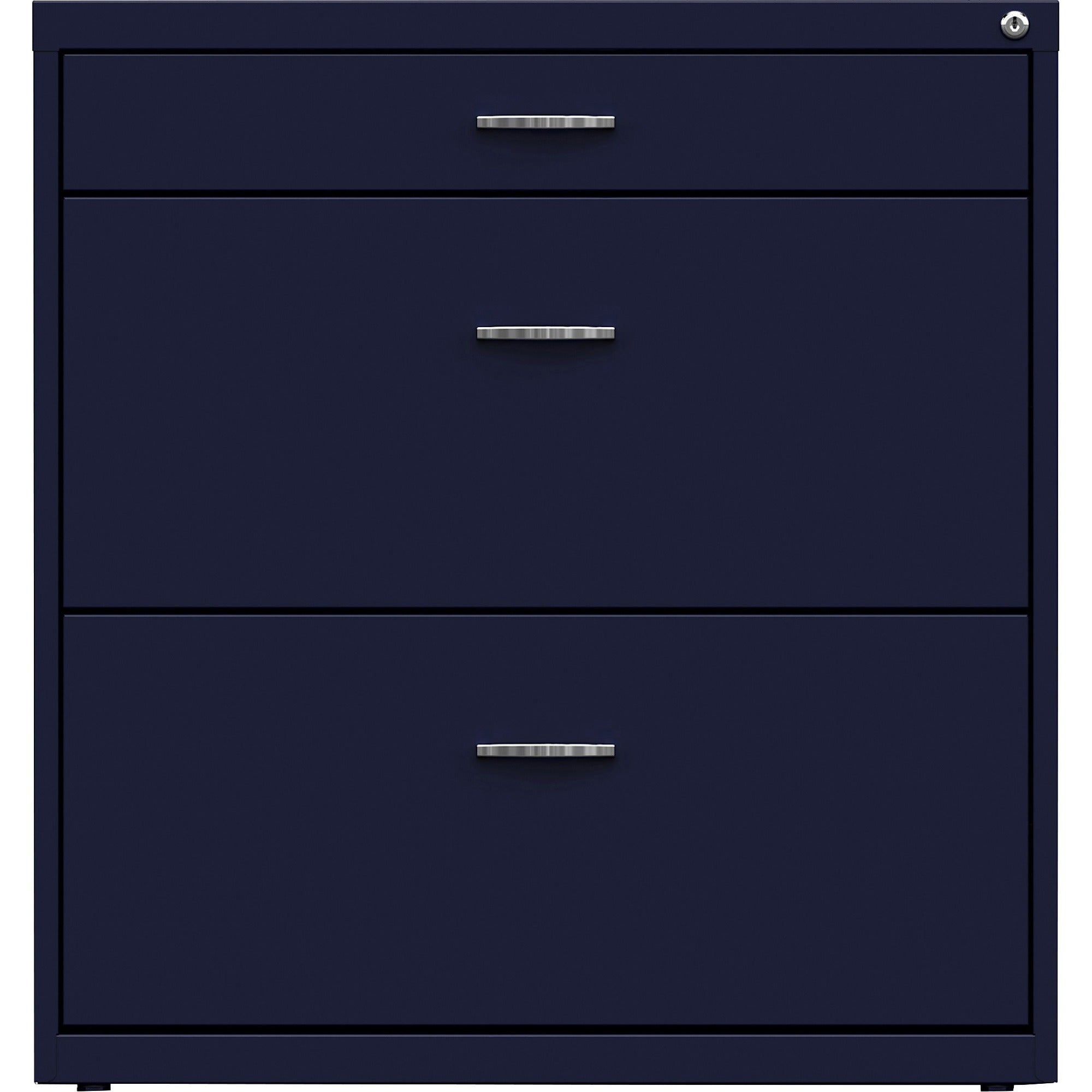 nusparc-pencil-drawer-lateral-file-30-x-176-x-317-2-x-drawers-for-file-pencil-letter-lateral-interlocking-anti-tip-ball-bearing-slide-ball-bearing-suspension-removable-lock-durable-nonporous-surface-adjustable-leveler-navy_nprlf318bbny - 2