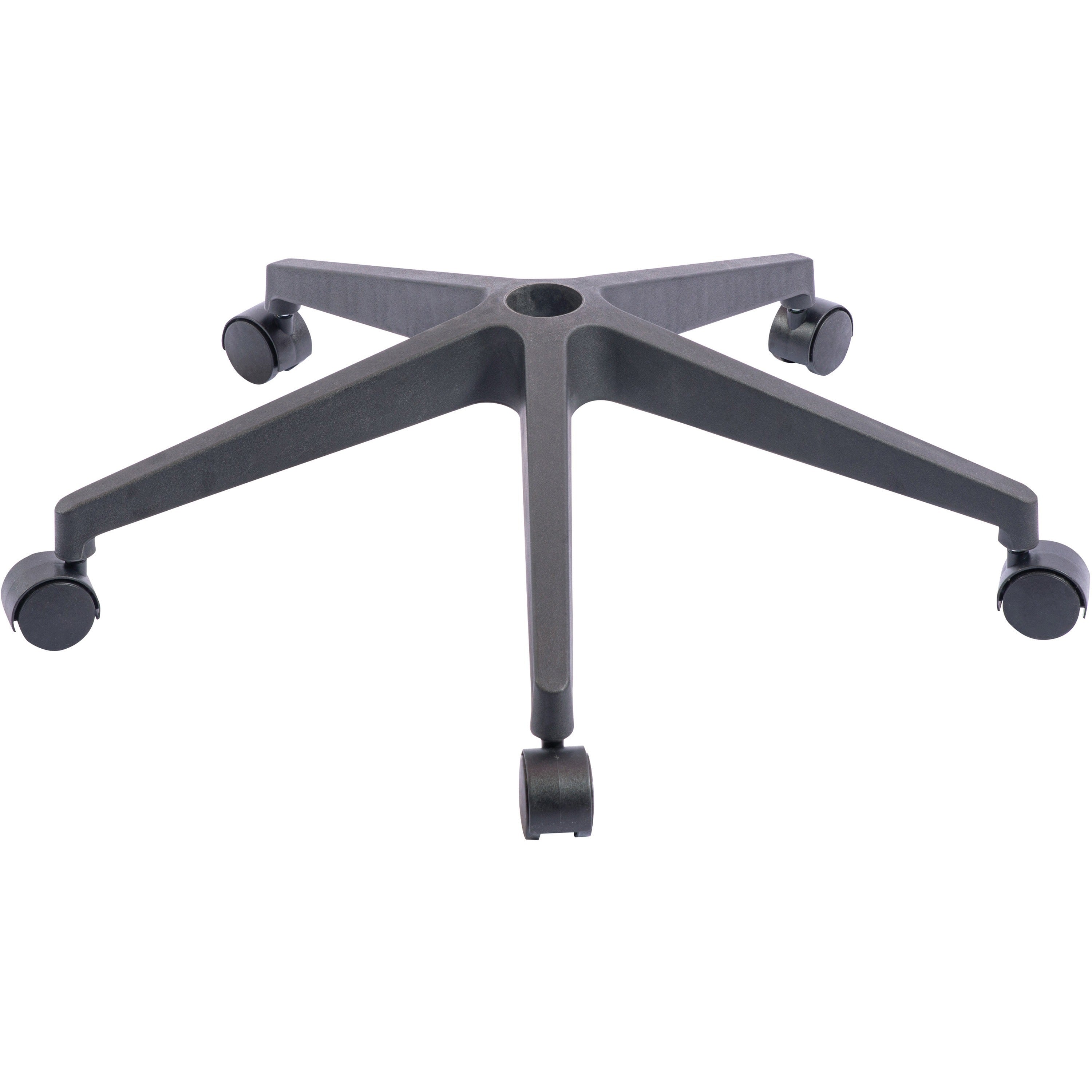 NuSparc Mid-Back Task Chair - Fabric Back - Mid Back - 5-star Base - Black - Armrest - 1 Each - 2