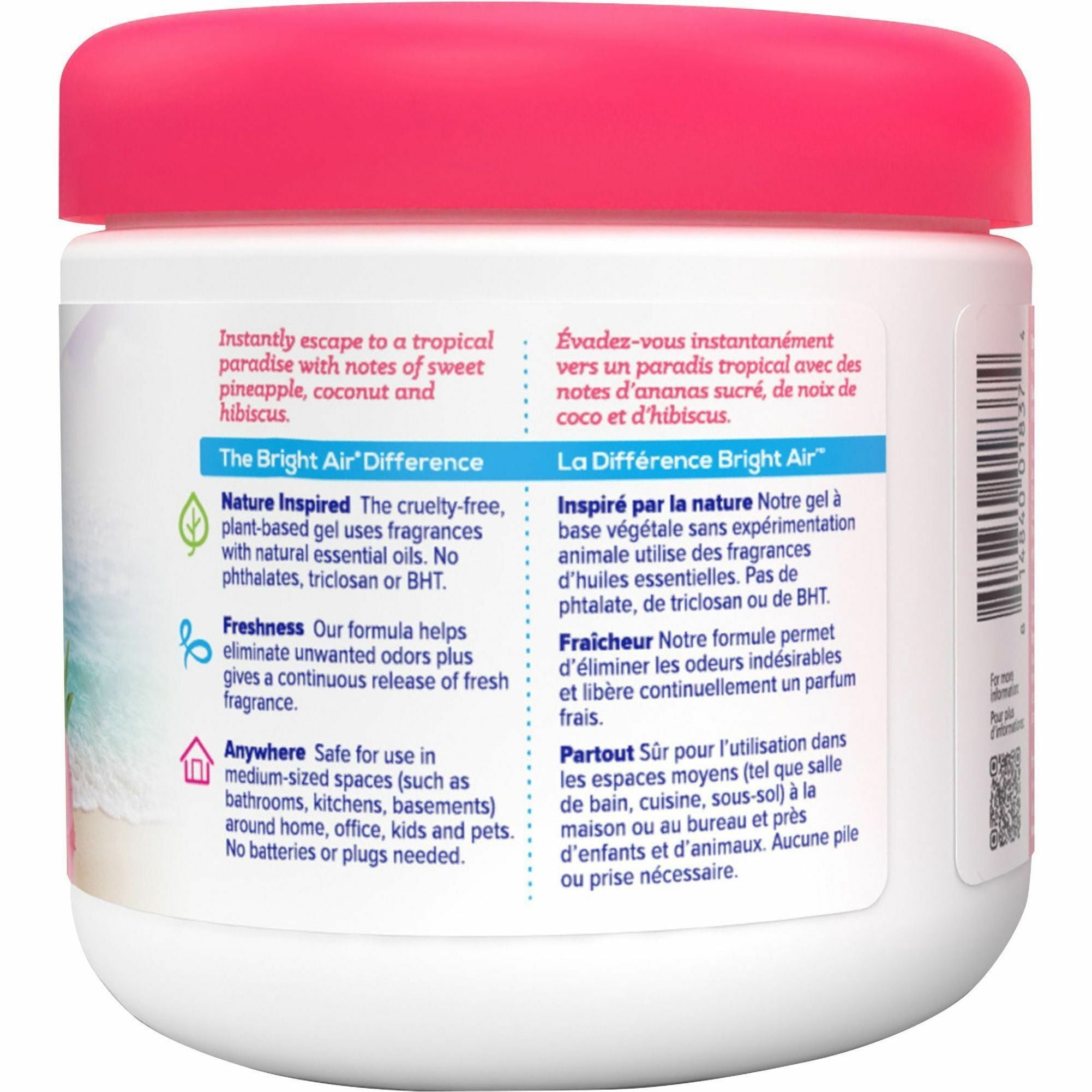 Bright Air Super Odor Eliminator Air Freshener - 14 fl oz (0.4 quart) - Tropical Paradise & Pineapple - 90 Day - 1 Each - Cruelty-free, Phthalate-free, Triclosan-free, BHT Free - 2