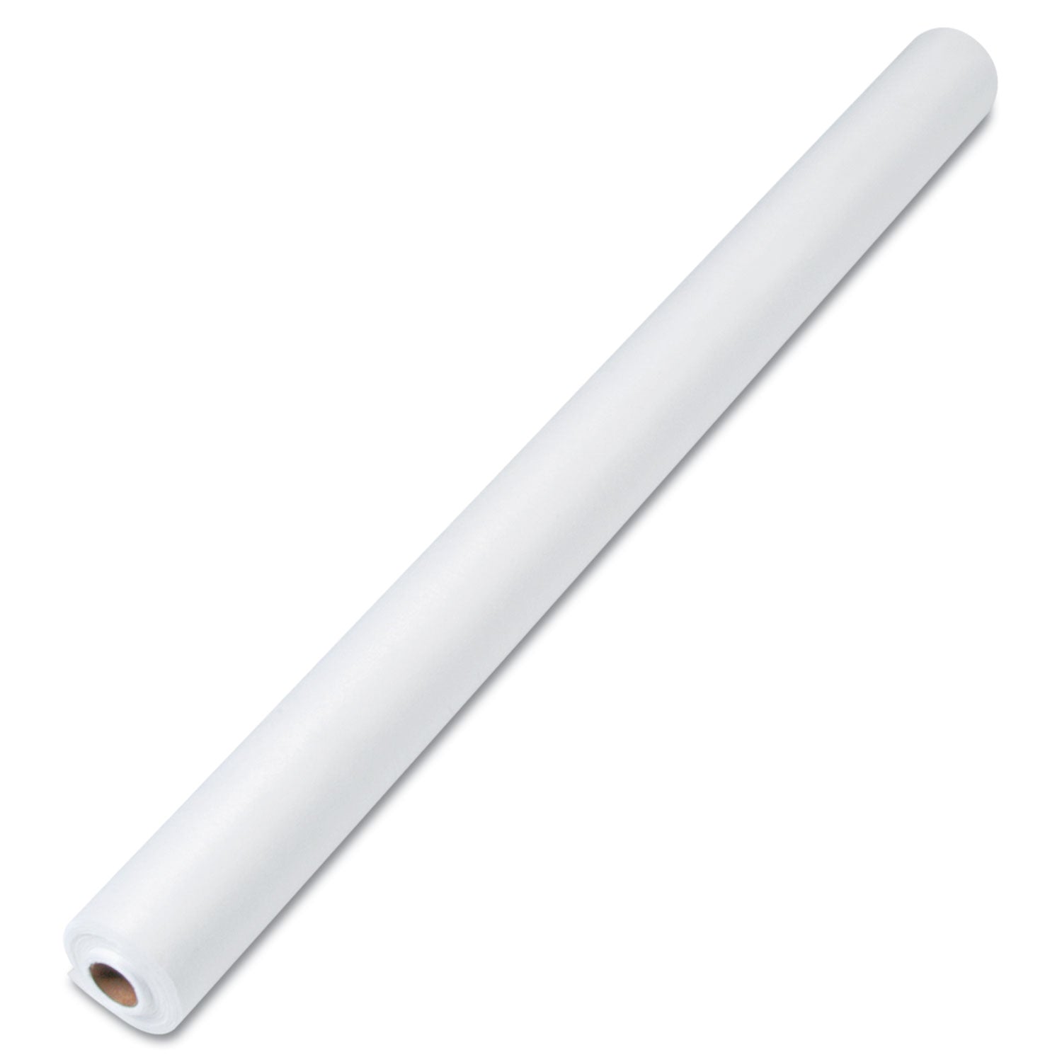 Linen-Soft Non-Woven Polyester Banquet Roll, Cut-To-Fit, 40" x 50 ft, White -