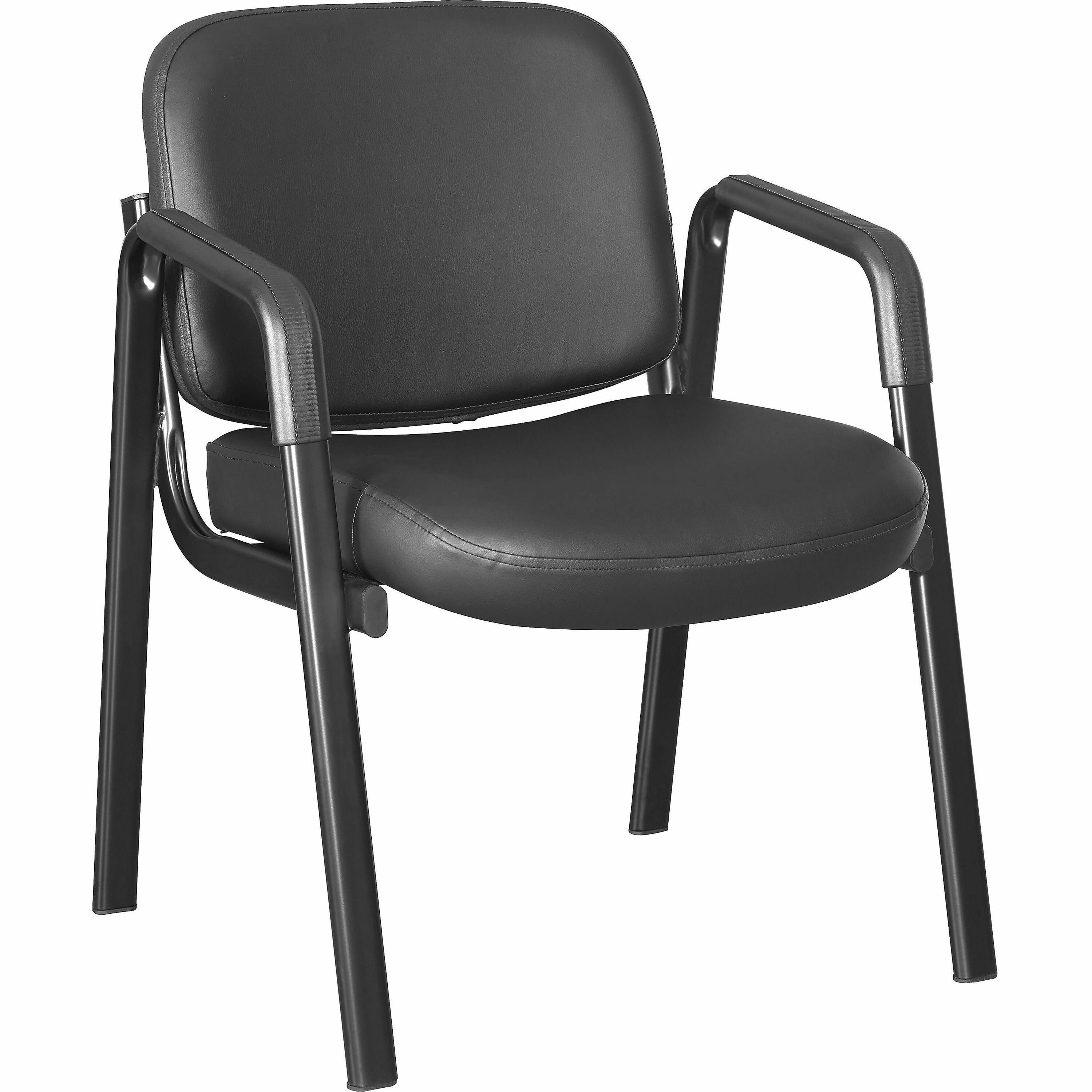 CHAIR;GUEST;4LEG;W/ARM;LTHR - 1