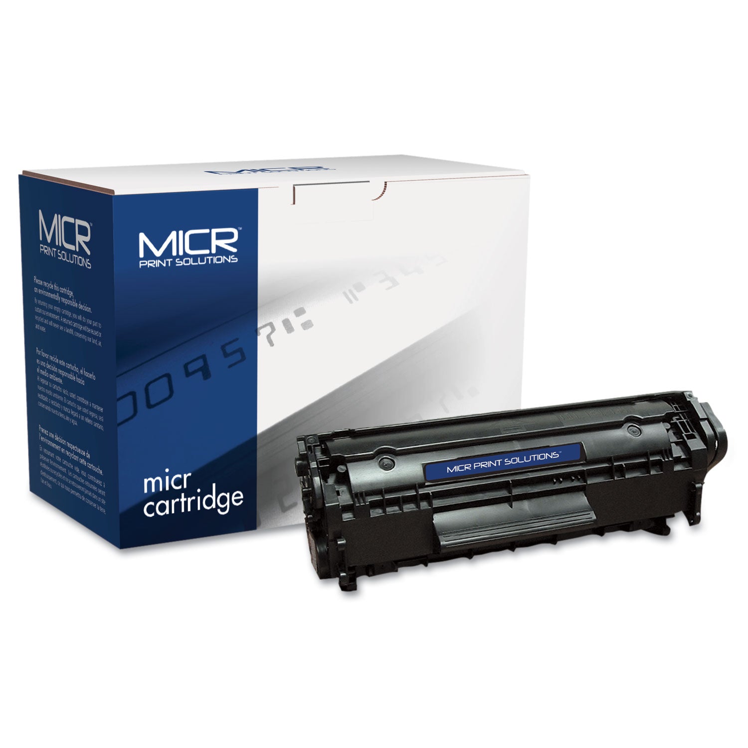 Compatible Q2612A(M) (12AM) MICR Toner, 2,000 Page-Yield, Black, Ships in 1-3 Business Days -