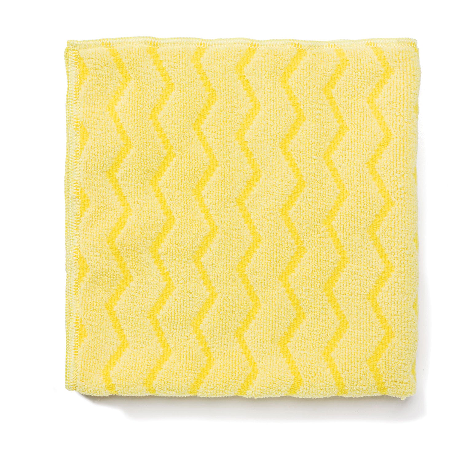 Reusable Cleaning Cloths, Microfiber, 16 x 16, Yellow, 12/Carton -