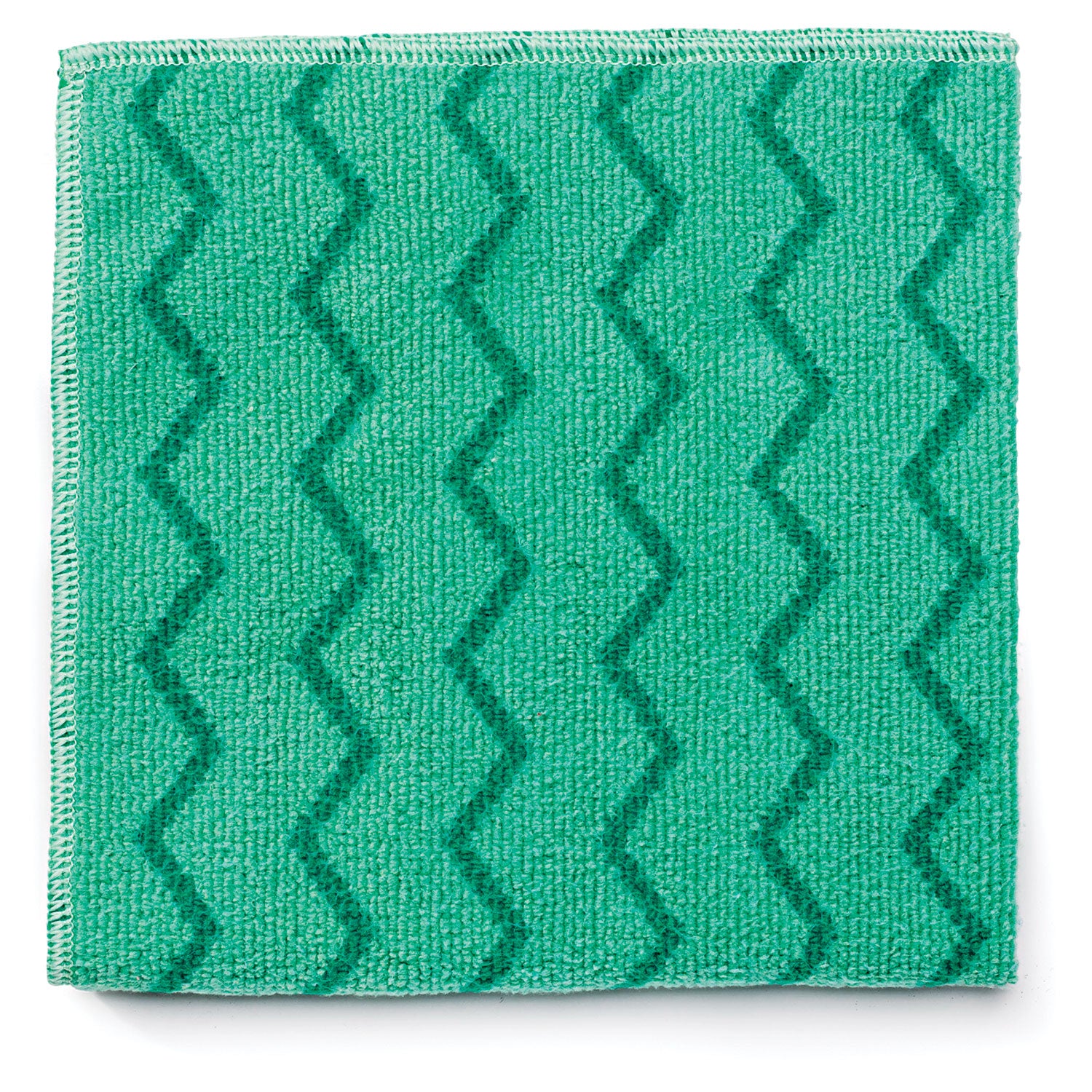 Reusable Cleaning Cloths, Microfiber, 16 x 16, Green, 12/Carton -
