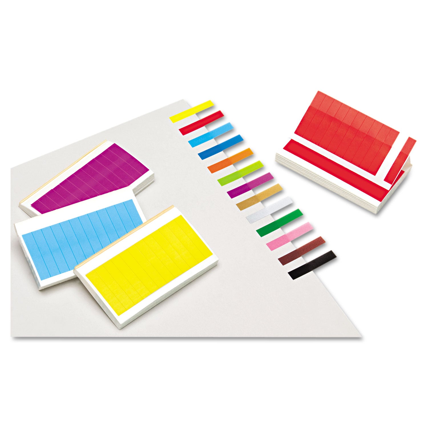 Removable/Reusable Page Flags, 13 Assorted Colors, 240 Flags/Pack -