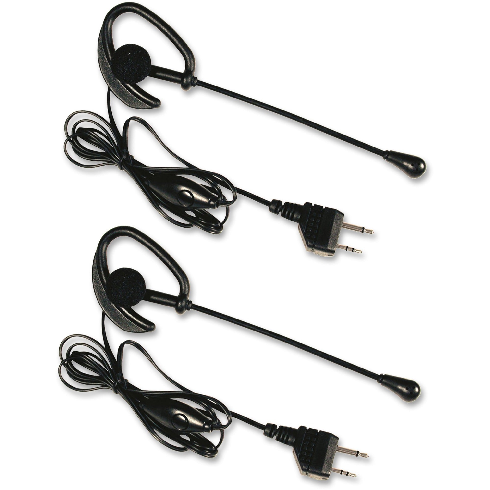 Midland AVP-1 PTT Earset - Wired - Over-the-ear - Monaural - Black -