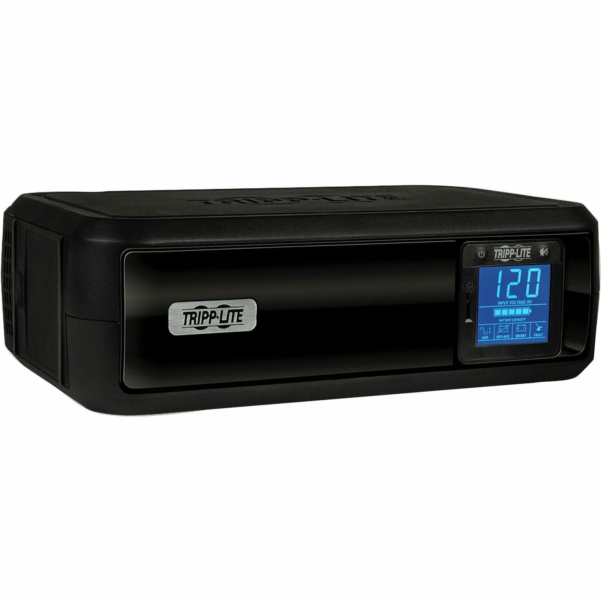 Tripp Lite by Eaton UPS OmniSmart LCD 120V 650VA 350W Line-Interactive UPS Tower LCD display USB port - 8 Hour Recharge - 3.20 Minute Stand-by - 110 V AC Input - 120 V AC Output - 8 x NEMA 5-15R -