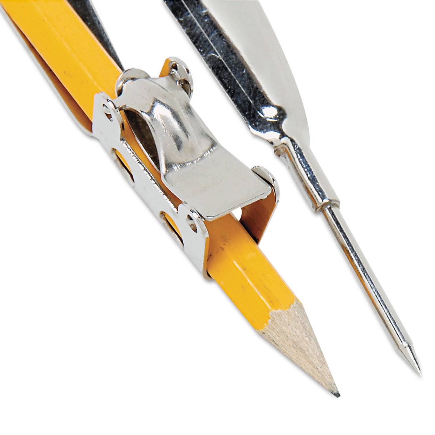 Ball Bearing Compass with Traditional Pointed Tip, 12" Maximum Diameter, Metal, Dozen -