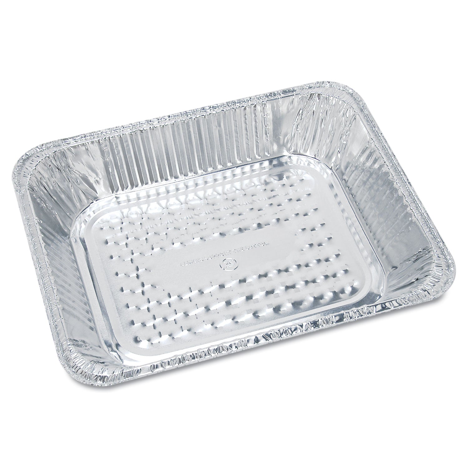 Aluminum Oblong Container, 1-lb Capacity, 4.56 x 5.56 x 1.63, Silver, 1,000/Carton -