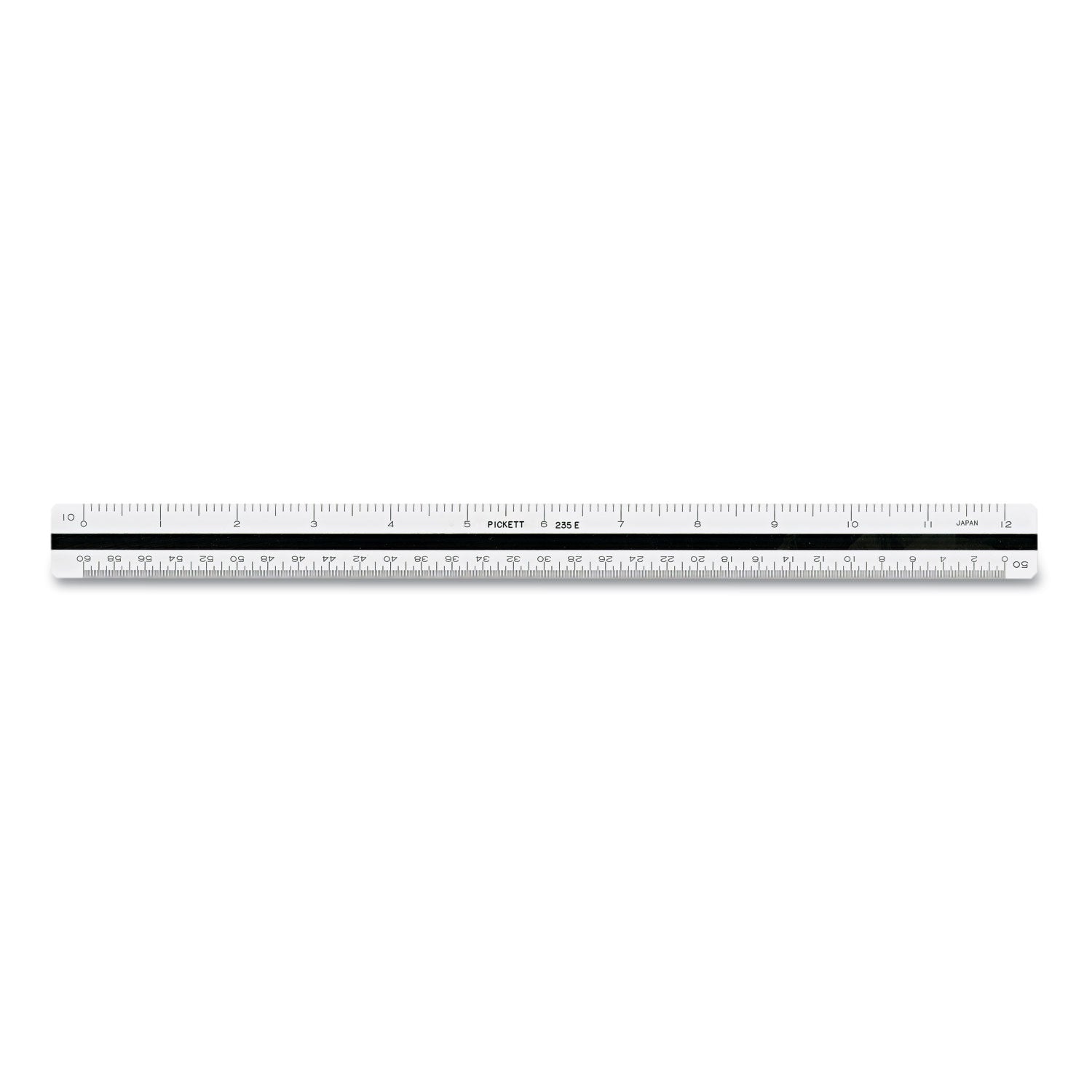Triangular Scale, Plastic, 12" Long, Engineering, Color-Coded -