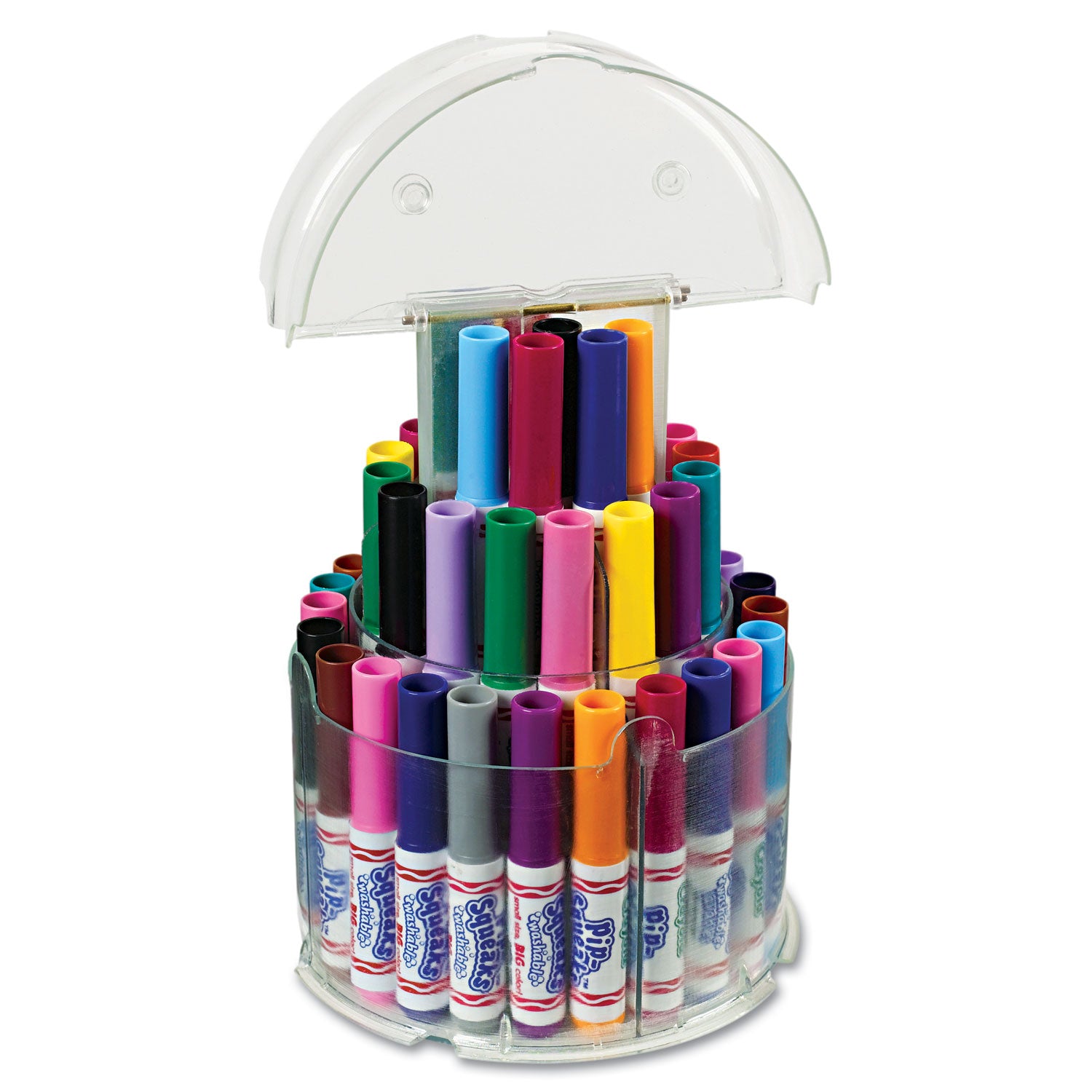 Pip-Squeaks Telescoping Marker Tower, Medium Bullet Tip, Assorted Colors, 50/Pack -