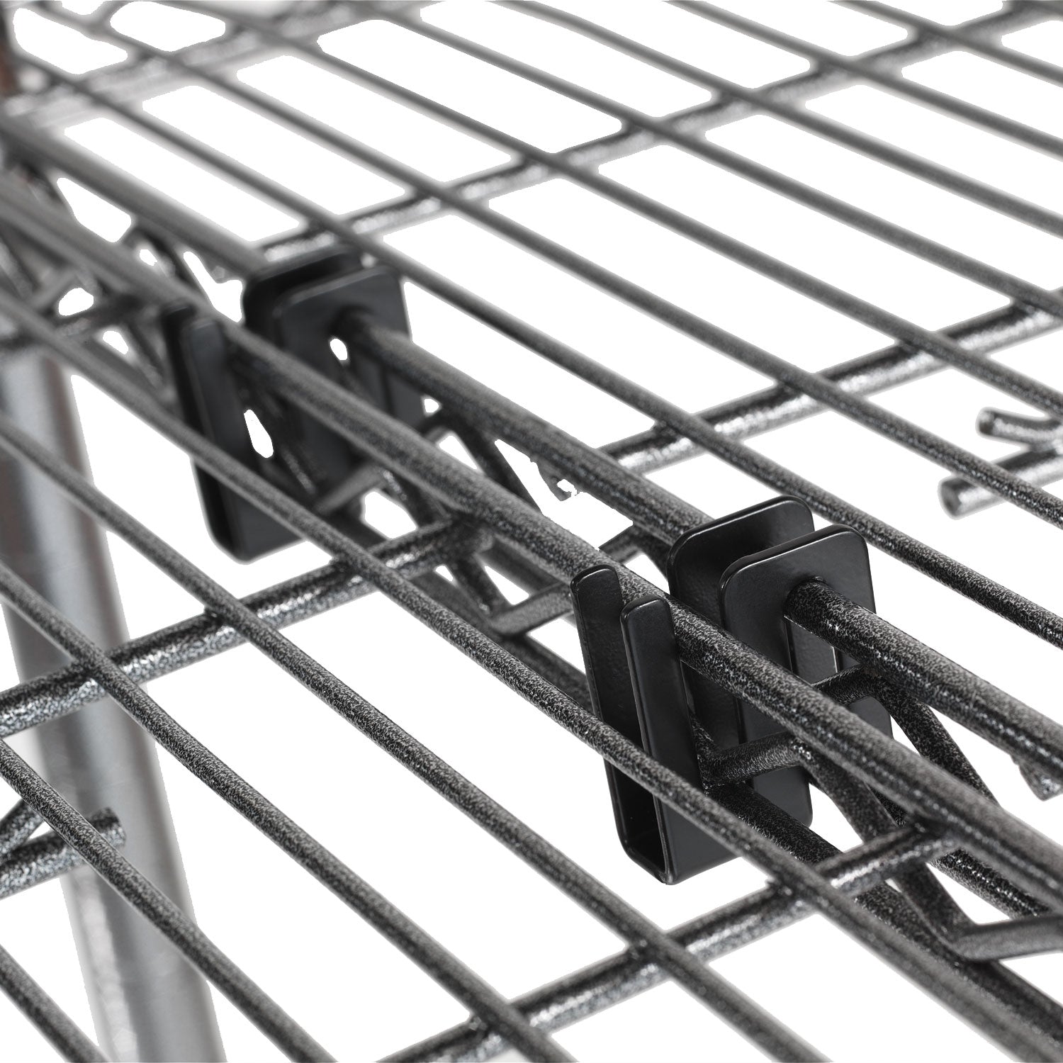 Wire Shelving S Hooks, Metal, Silver, 4 Hooks/Pack -