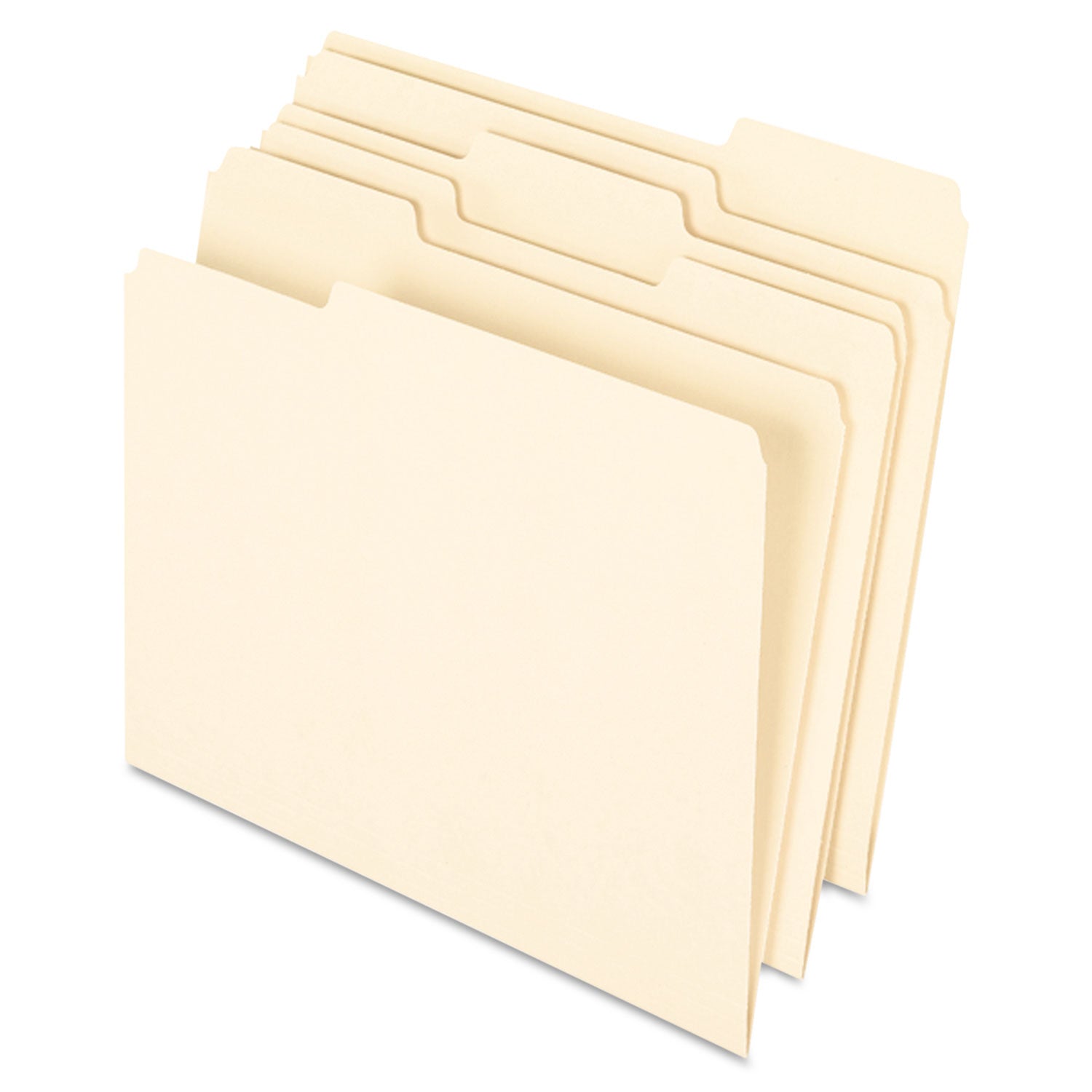 Earthwise by Pendaflex 100% Recycled Manila File Folder, 1/3-Cut Tabs: Assorted, Letter, 0.75" Expansion, Manila, 100/Box -