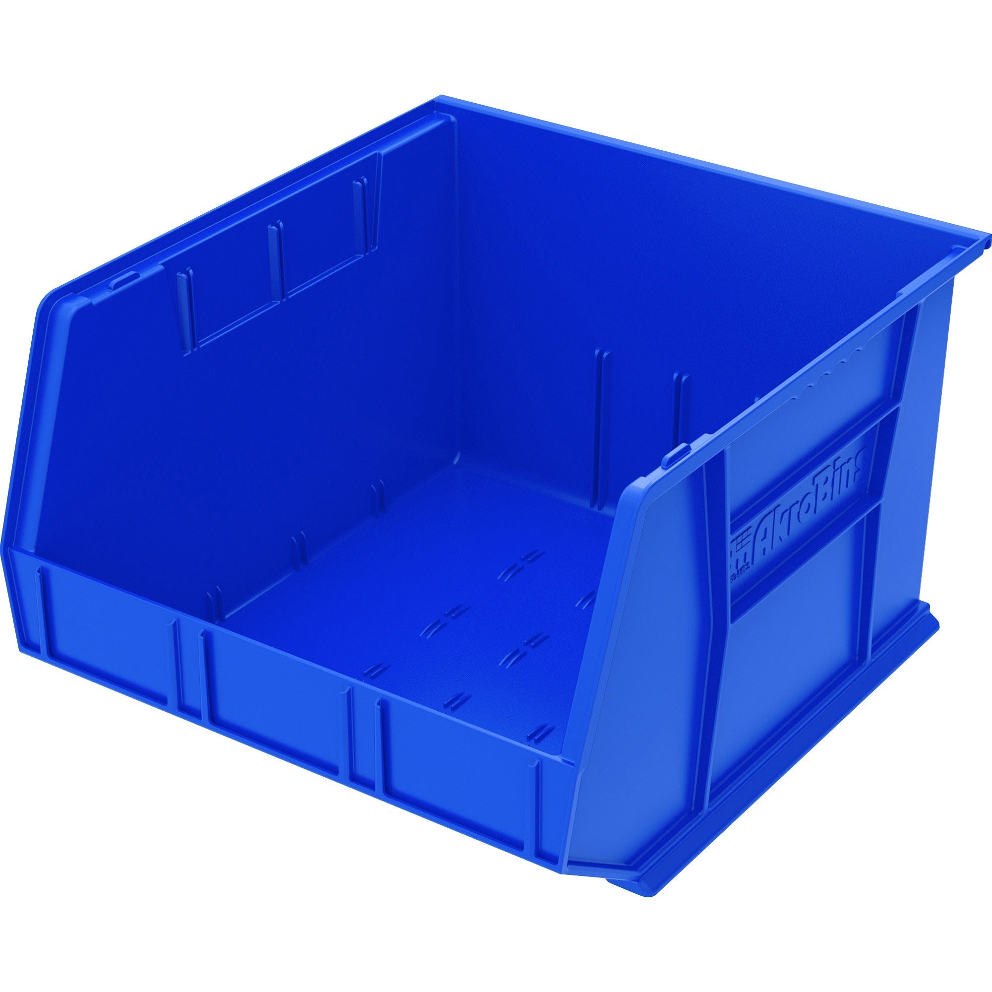 Akro-Mils AkroBin - 11" Height x 16.5" Width x 18" Depth - Unbreakable, Water Proof, Stackable, Corrosion Proof - Blue - Polymer - 1 Each
