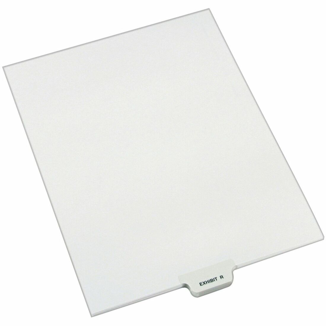 Avery Individual Bottom Tab Legal Dividers - 25 x Divider(s) - Bottom Tab(s) - Exhibit R - 1 Tab(s)/Set - 8.5" Divider Width x 11" Divider Length - Letter - 8.50" Width x 11" Length - White Paper Divider - Recycled - 1 -