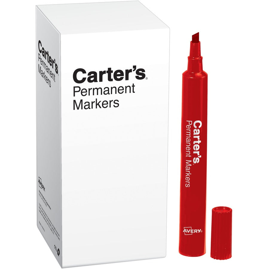 avery-permanent-markers-large-desk-style-size-chisel-marker-point-style-red-1-each_ave27177 - 2