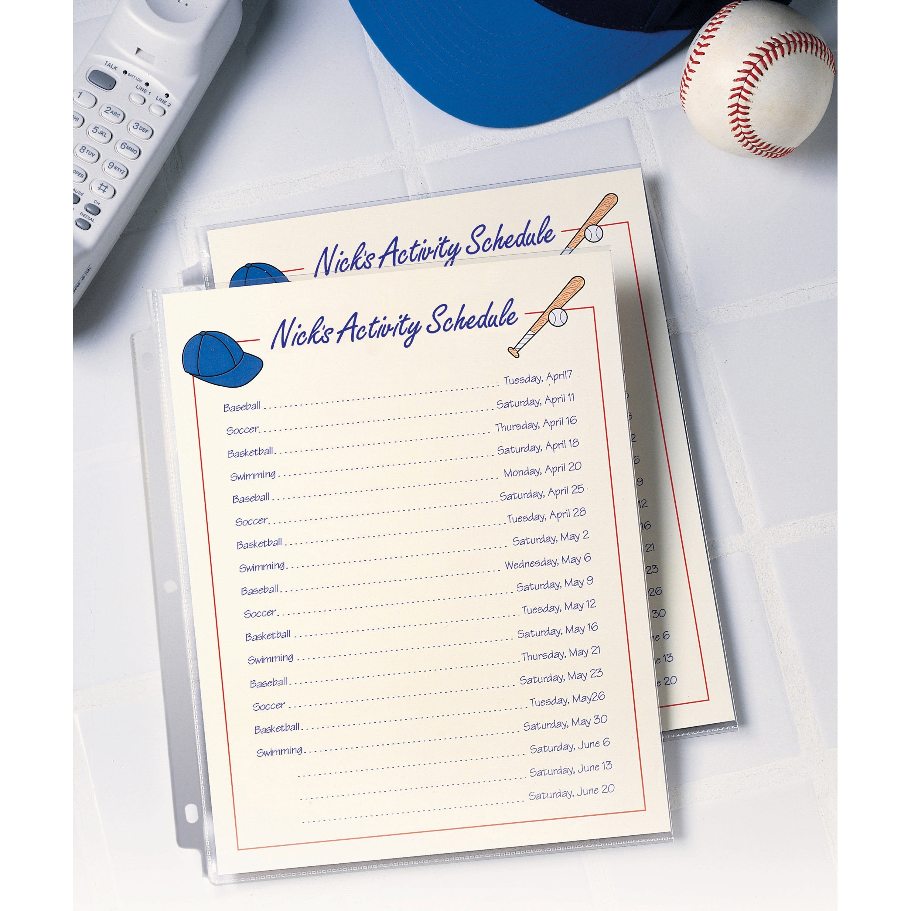 Avery Standard-Weight Sheet Protectors - For Letter 8 1/2" x 11" Sheet - Clear - Polypropylene - 25 / Pack -