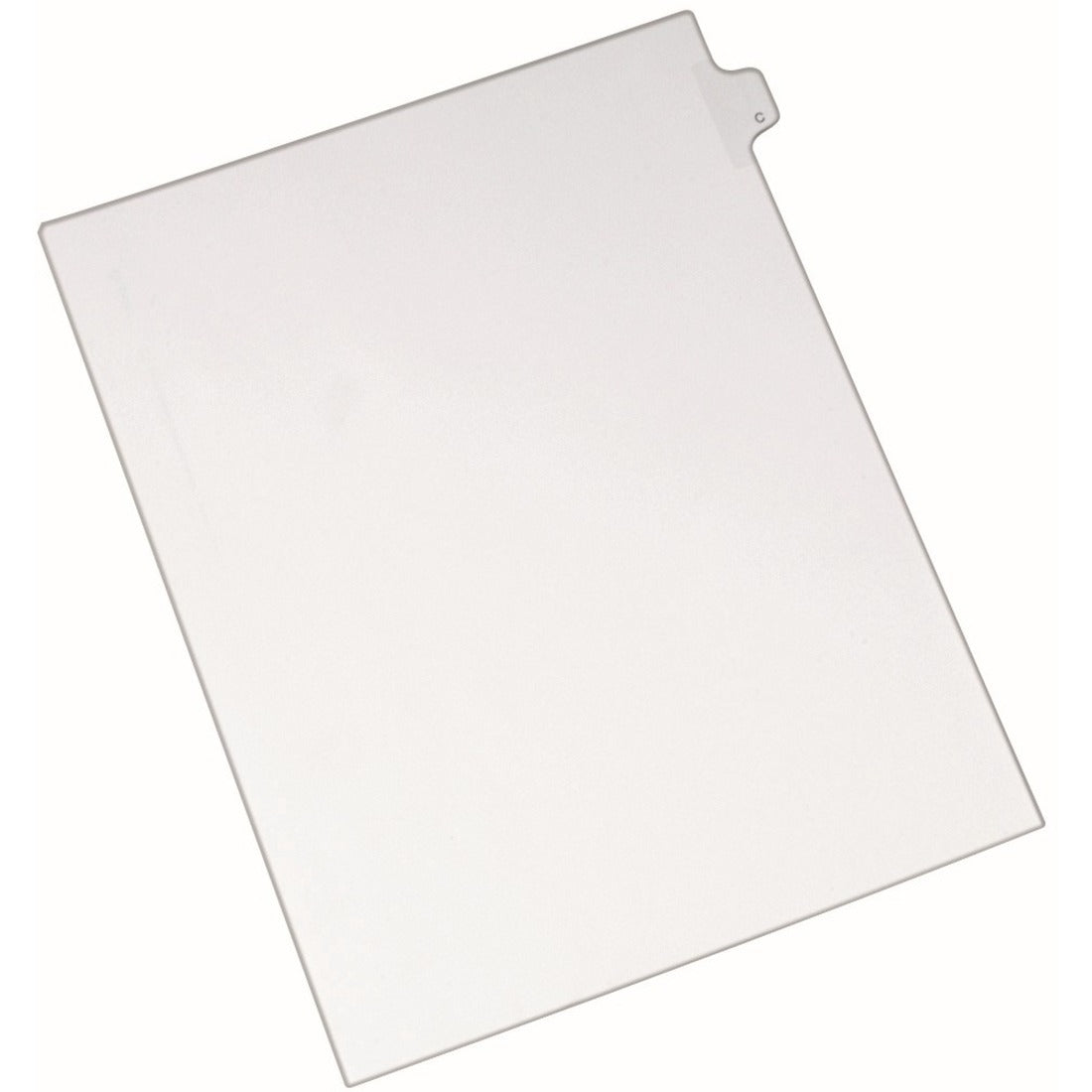 Avery Side Tab Individual Legal Dividers - 25 x Divider(s) - Side Tab(s) - C - 1 Tab(s)/Set - 8.5" Divider Width x 11" Divider Length - Letter - 8.50" Width x 11" Length - White Paper Divider - Recycled - 1 -