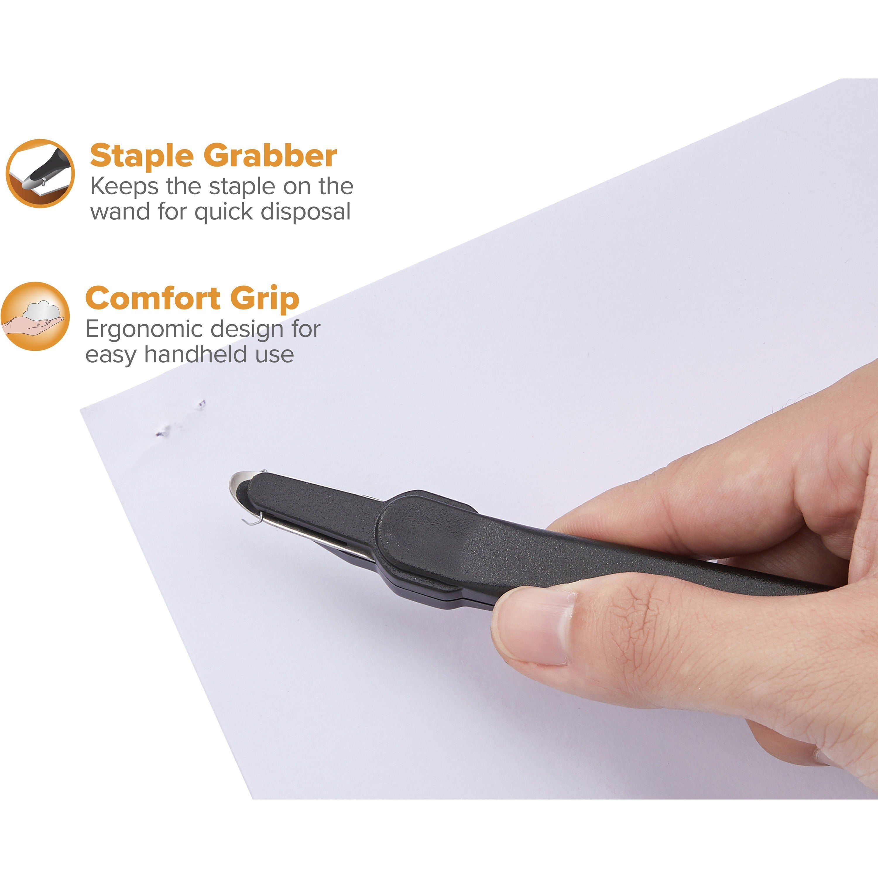 Bostitch Contemporary Staple Remover - Plastic - Black - 1 Each -