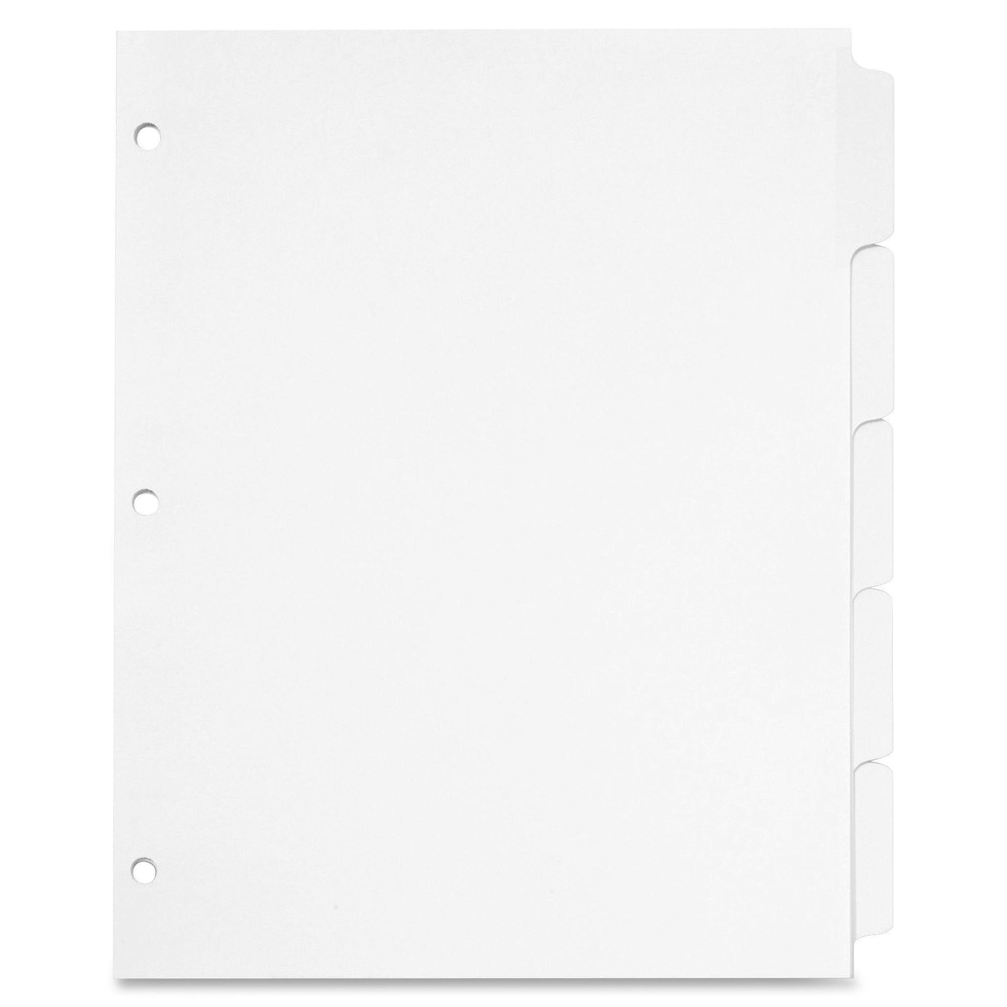 Cardinal Write 'N Erase Mylar Tab Dividers - 5 x Divider(s) - Write-on Tab(s) - 5 Tab(s)/Set - 9" Divider Width x 11" Divider Length - Letter - 8.50" Width x 11" Length - White Divider - White Mylar Tab(s) - Reinforced Tab, Reinforced Hole, Erasable -