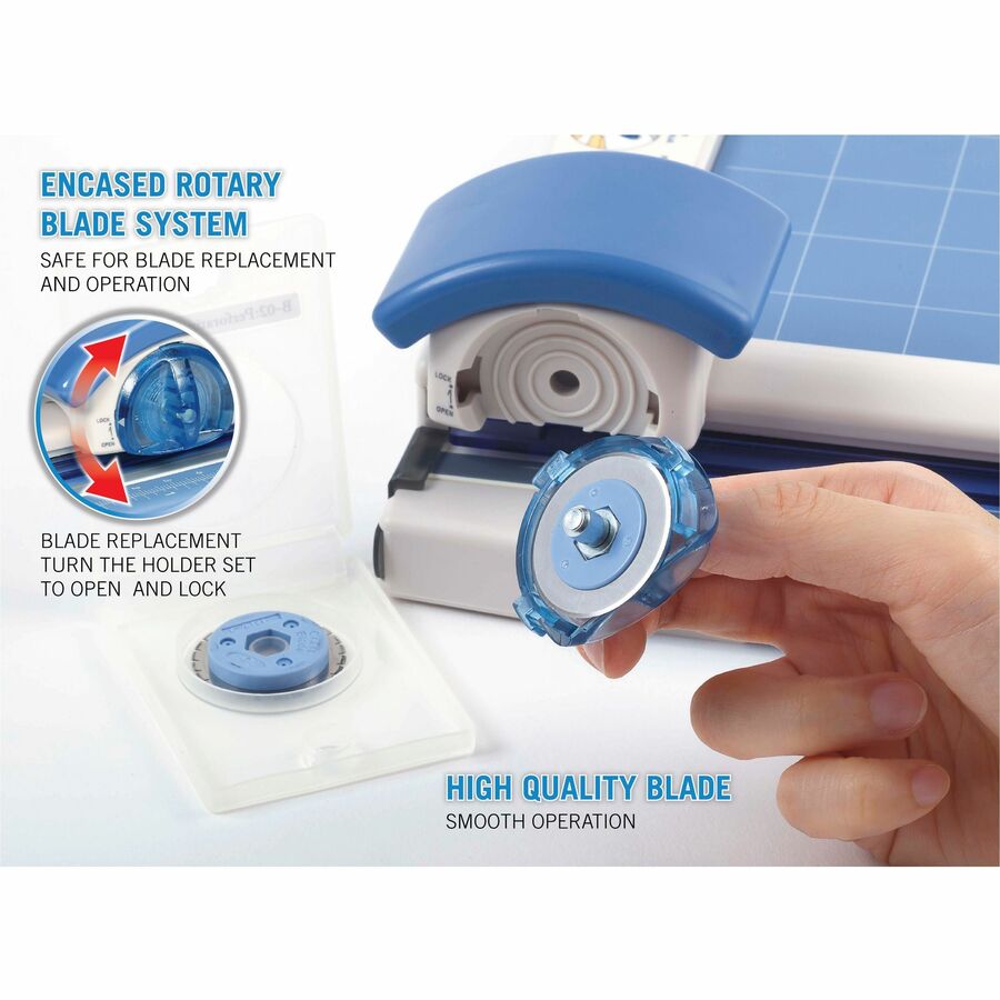 CARL 18" Professional Paper Trimmer - Cuts 10Sheet - 18" Cutting Length - Straight Cutting - 0.8" Height x 10.3" Width x 18" Depth - White - 2