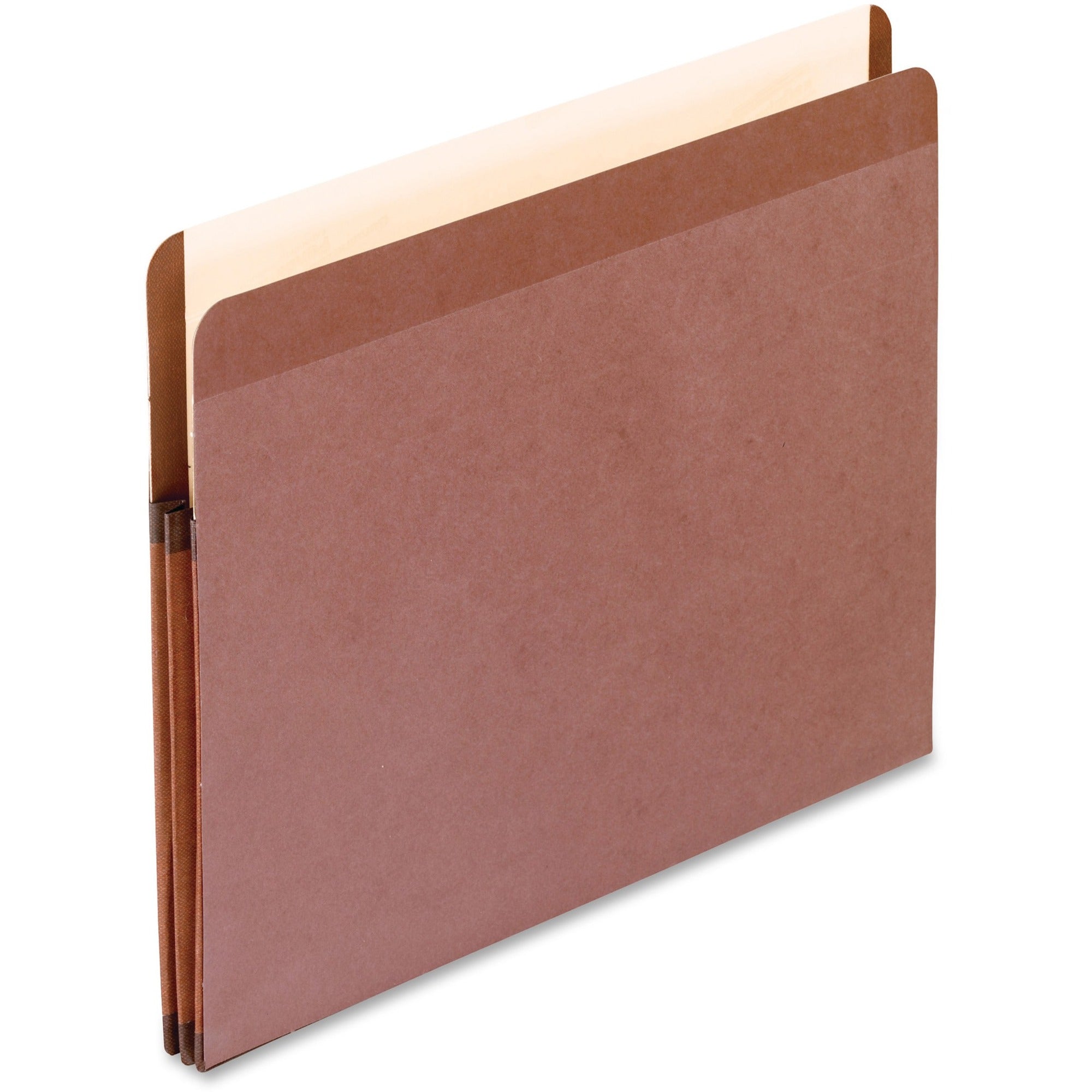 Pendaflex Letter Recycled Expanding File - 8 1/2" x 11" - 1 3/4" Expansion - Red Fiber, Polyester - Red Fiber - 10% Recycled - 10 / Box -