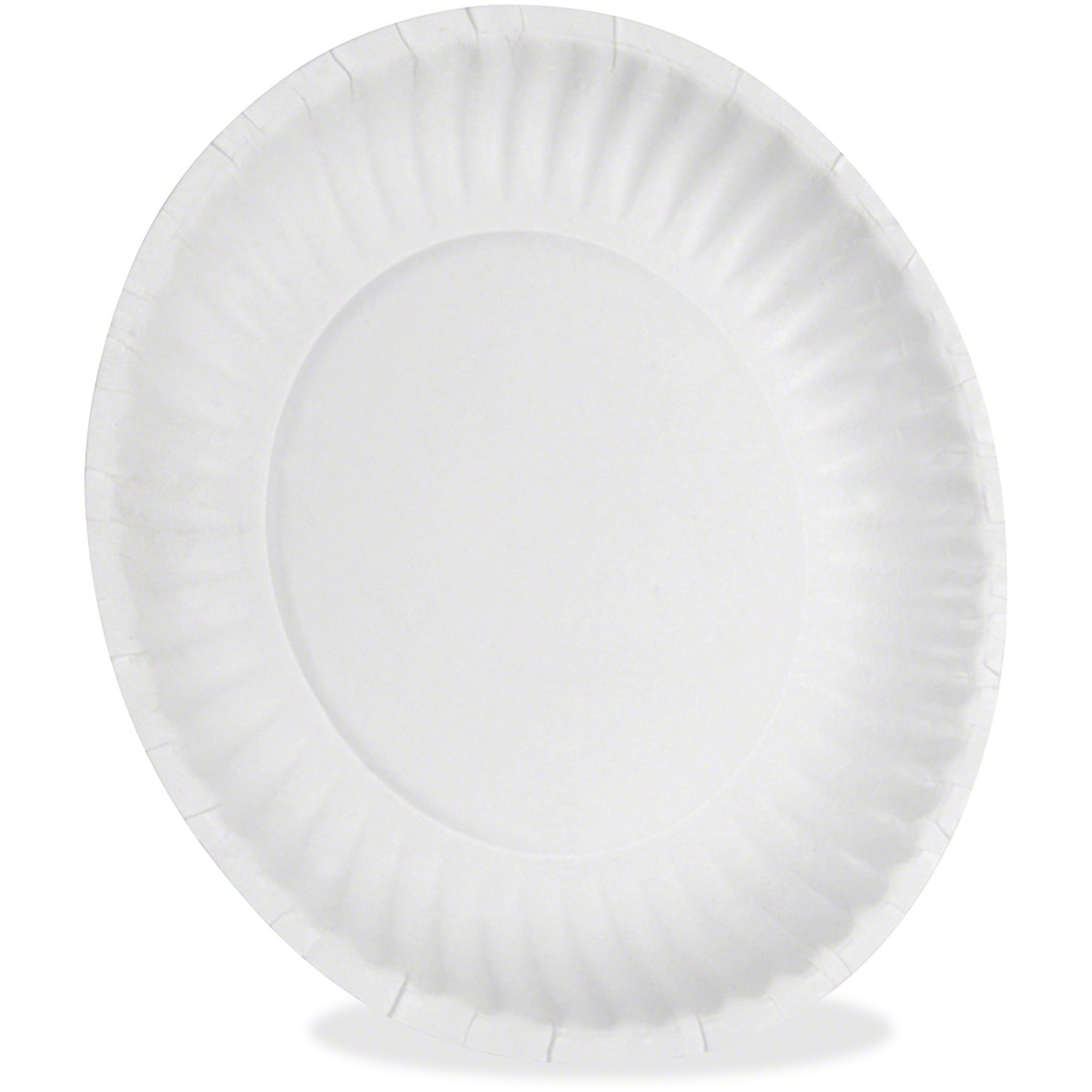 Dixie 6" Uncoated Paper Plates by GP Pro - 500 / Pack - White - 2 / Carton -