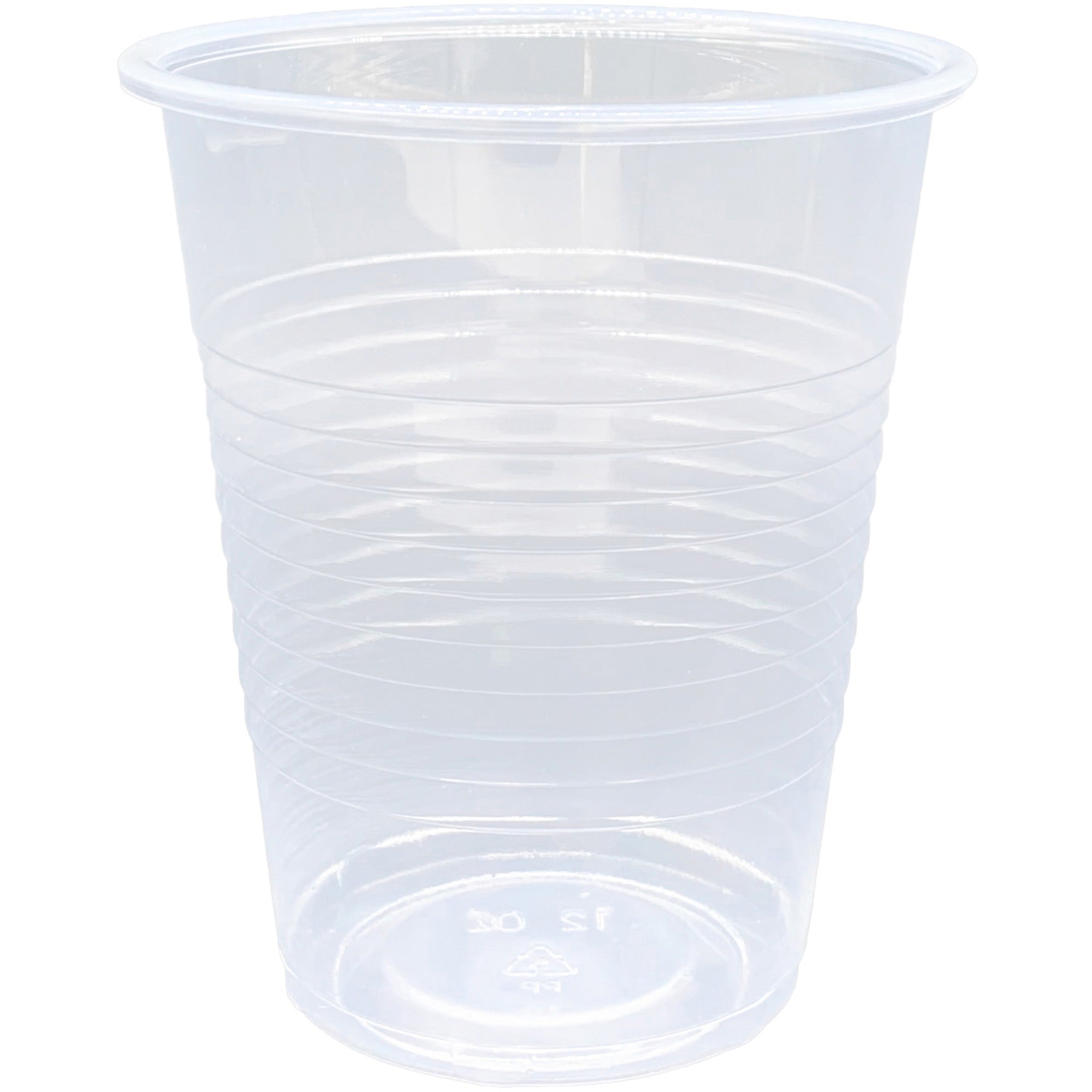 Genuine Joe 12 oz Transparent Beverage Cups - 100 / Pack - 10 / Carton - Clear - Plastic - Cold Drink -