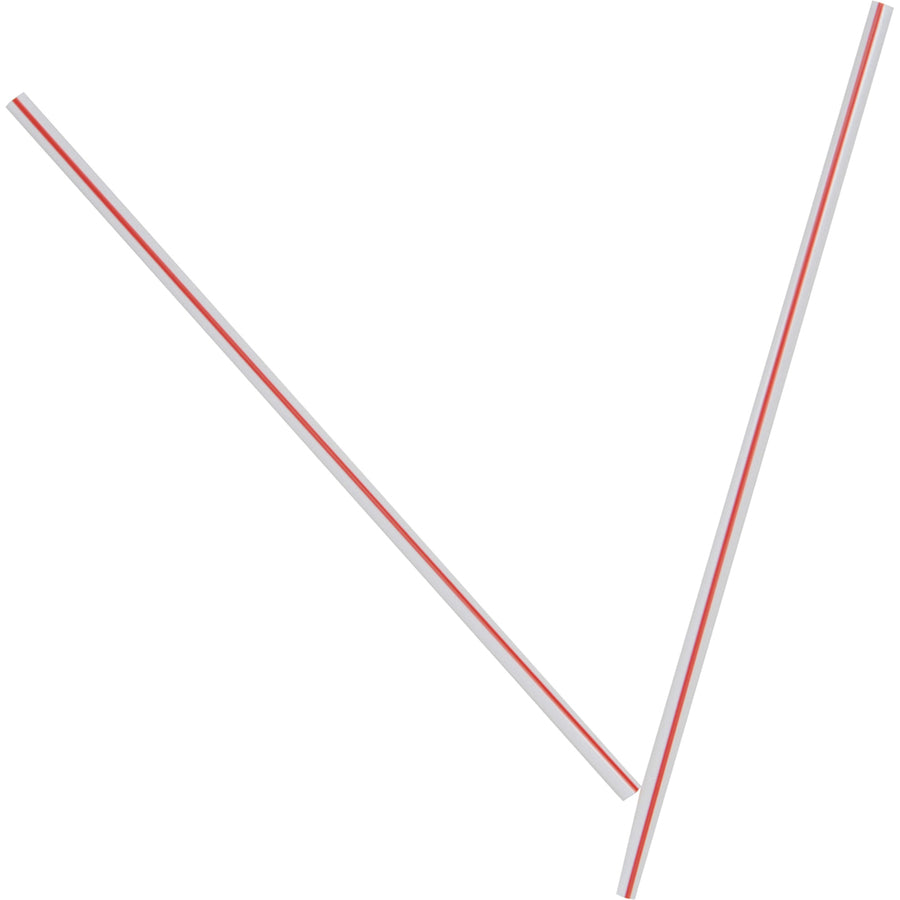 Dixie Plastic Stirrers by GP Pro - 5.5" Length - Plastic - 1000 / Box - White -