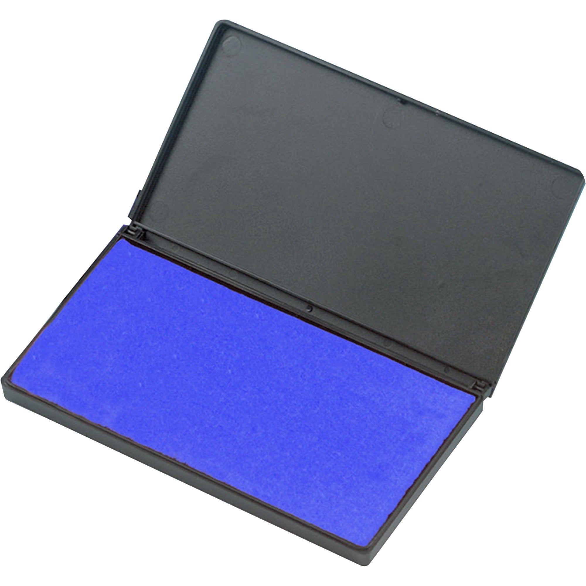 CLI Nontoxic Foam Ink Pads - 1 Each - 2.8" Width x 4.3" Length - Foam Pad - Blue Ink - Blue -