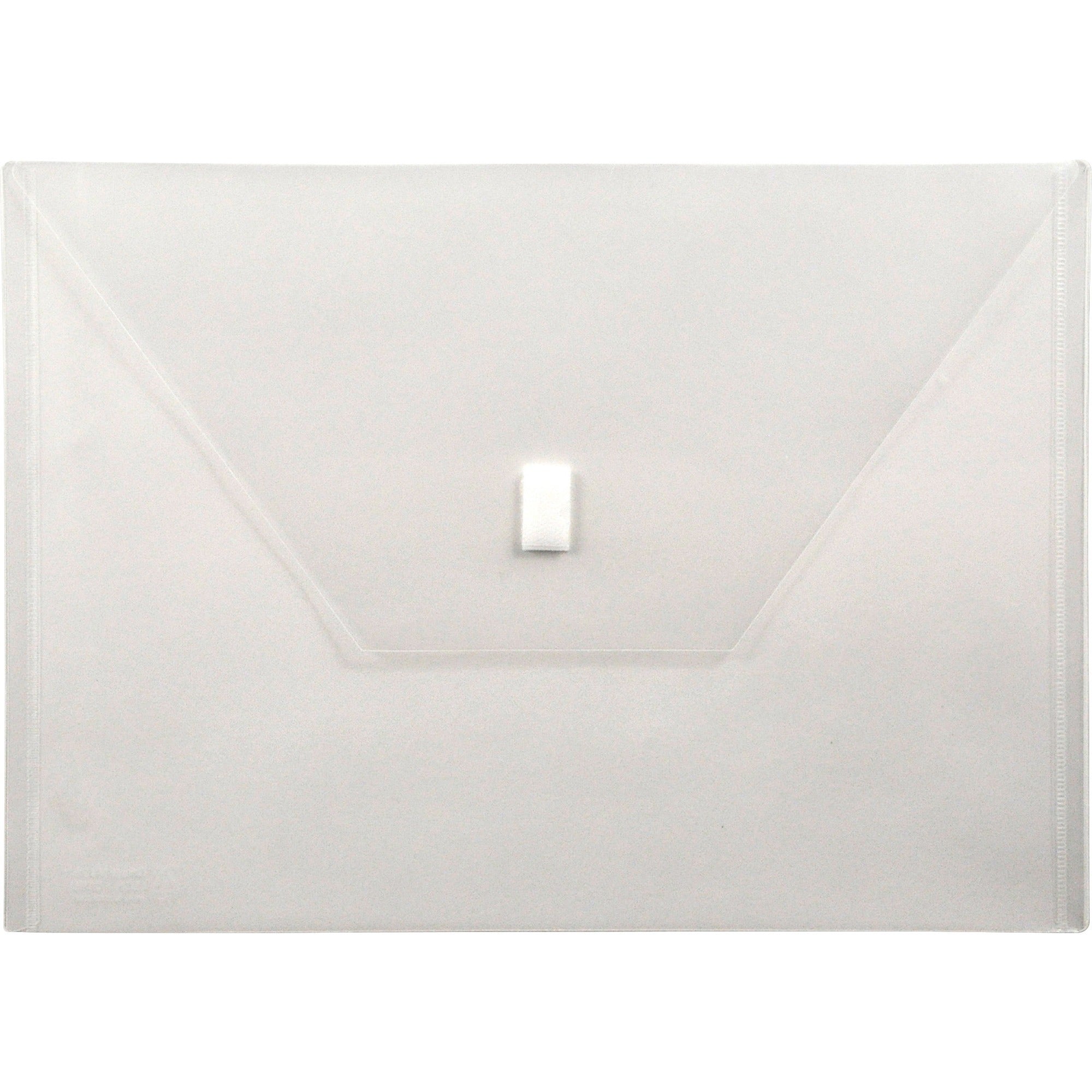 Lion 22080-CR A4 Recycled File Pocket - 8 17/64" x 11 11/16" - Poly - Clear - 20% Recycled - 1 Each -