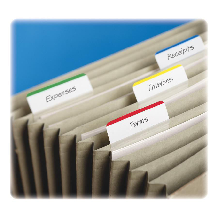 Post-it Tabs, 2" Angled Lined, Assorted Primary Colors - Write-on Tab(s) - 1.50" Tab Height x 2" Tab Width - Blue, Green, Red, Yellow Tab(s) - Repositionable - 24 / Pack -