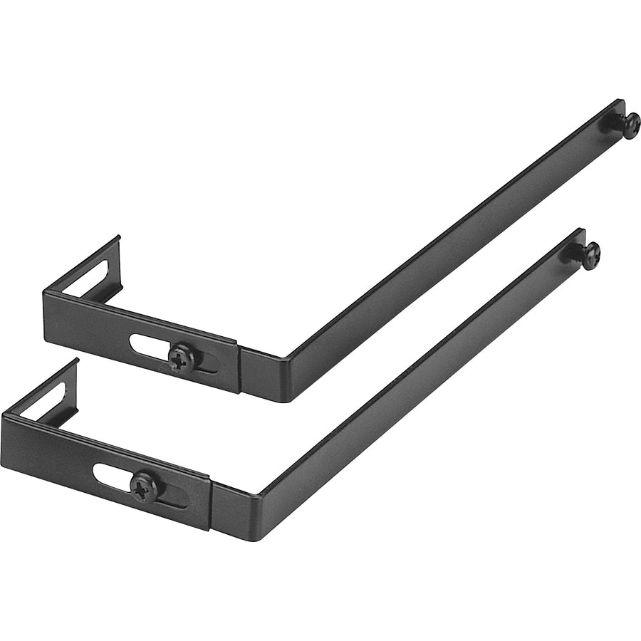 Officemate Adjustable Partition Hangers - 7" Length - Metal - Black - 2 / Pair -
