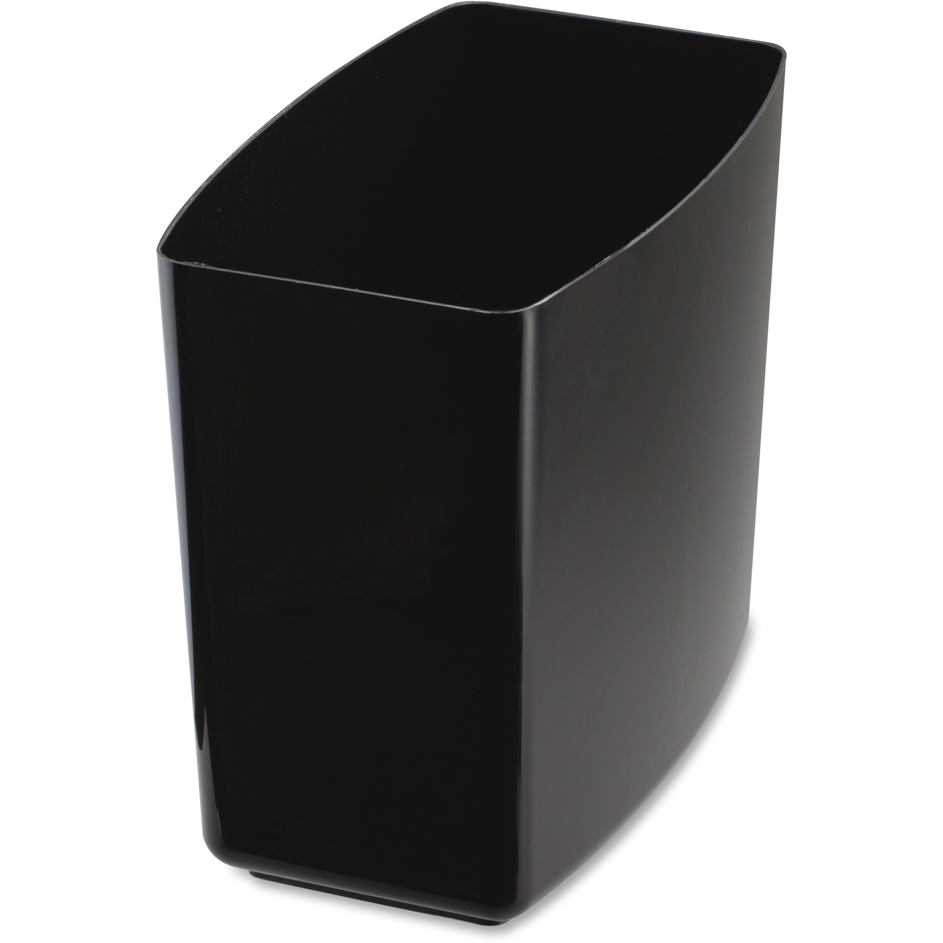 Officemate 2200 Series Wastebasket - 5 gal Capacity - 12.5" Height x 13.8" Width x 8.4" Depth - Black - 1 Each - 1