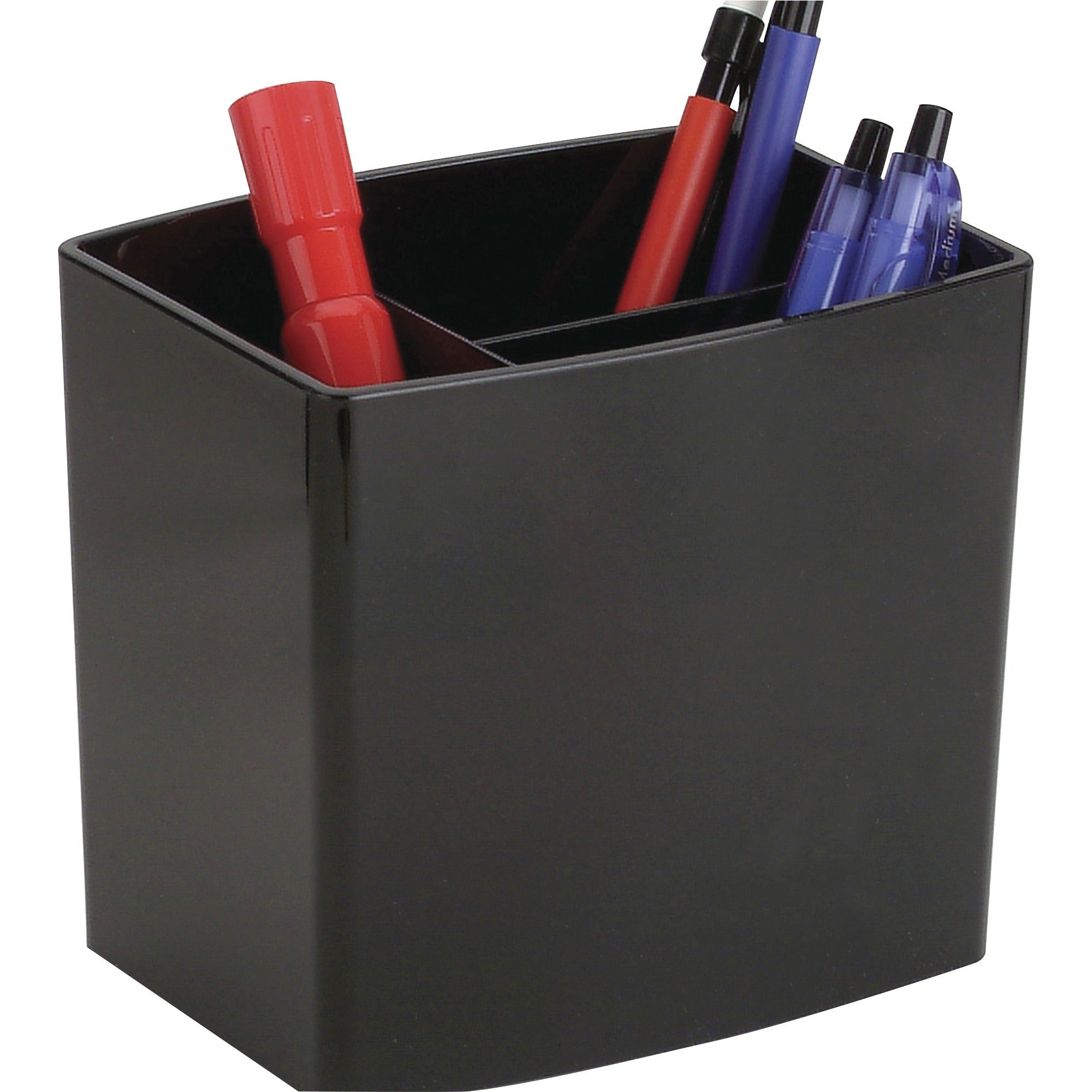 Officemate 2200 Series Large Pencil Cup - 4.5" x 5" x 3.8" x - Plastic - 1 Each - Black -