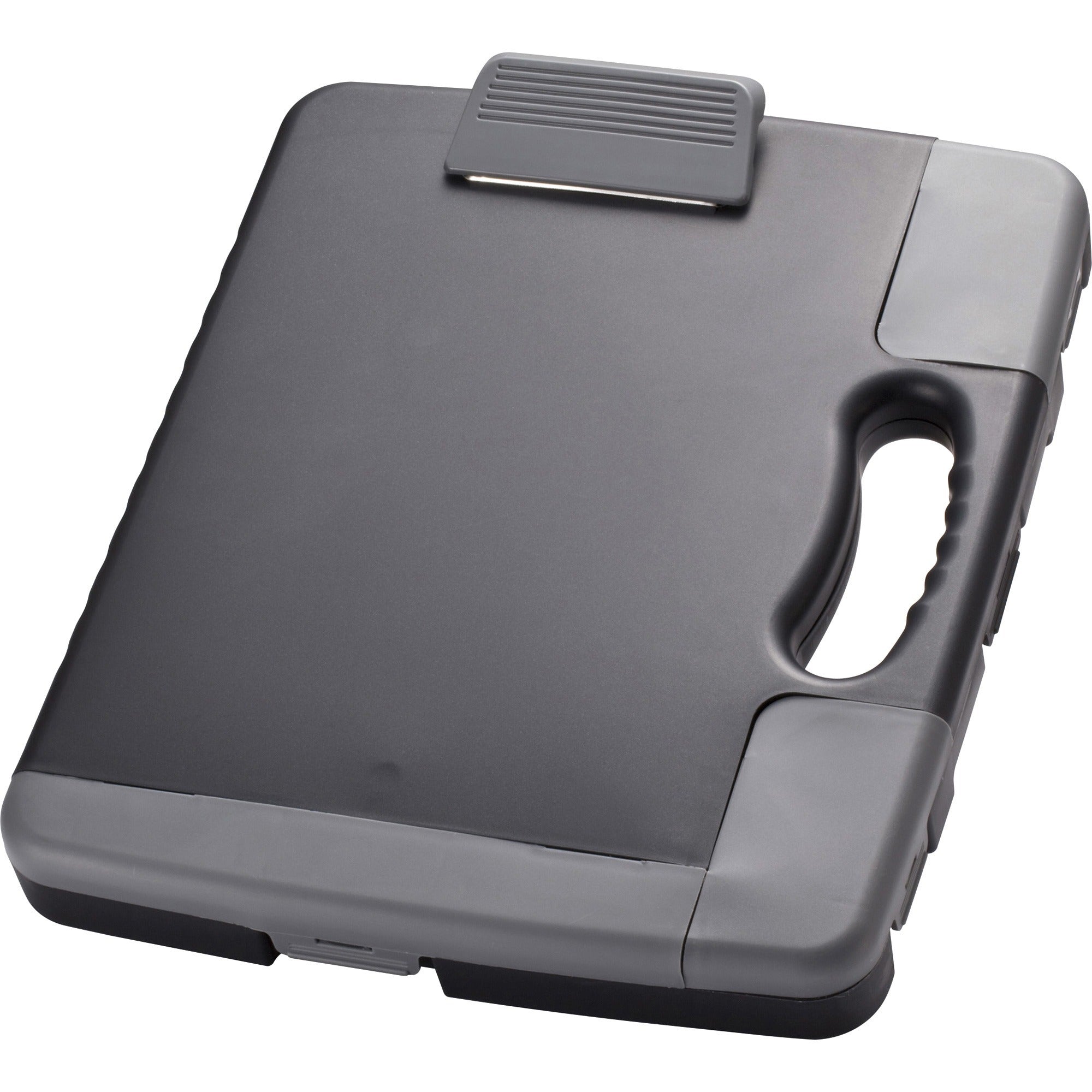 Officemate Portable Clipboard Storage Case - Storage for Stationary - Charcoal - 1 Each -