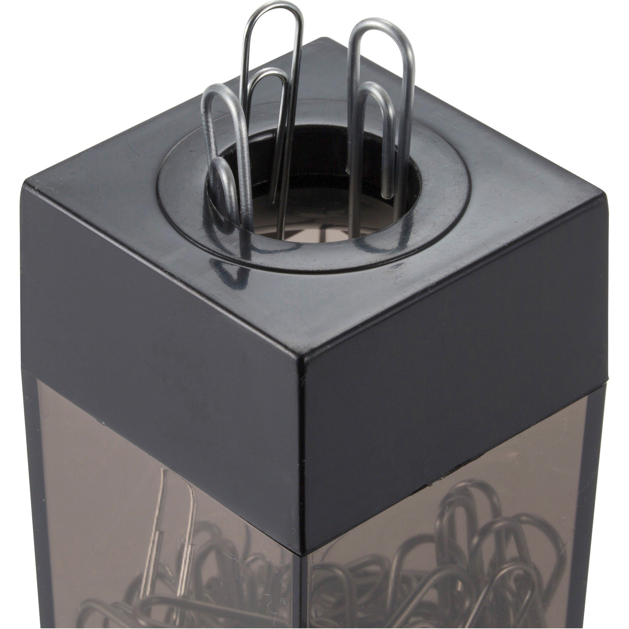 officemate-magnetic-top-paper-clip-dispenser-1-each-smoke_oic93690 - 2