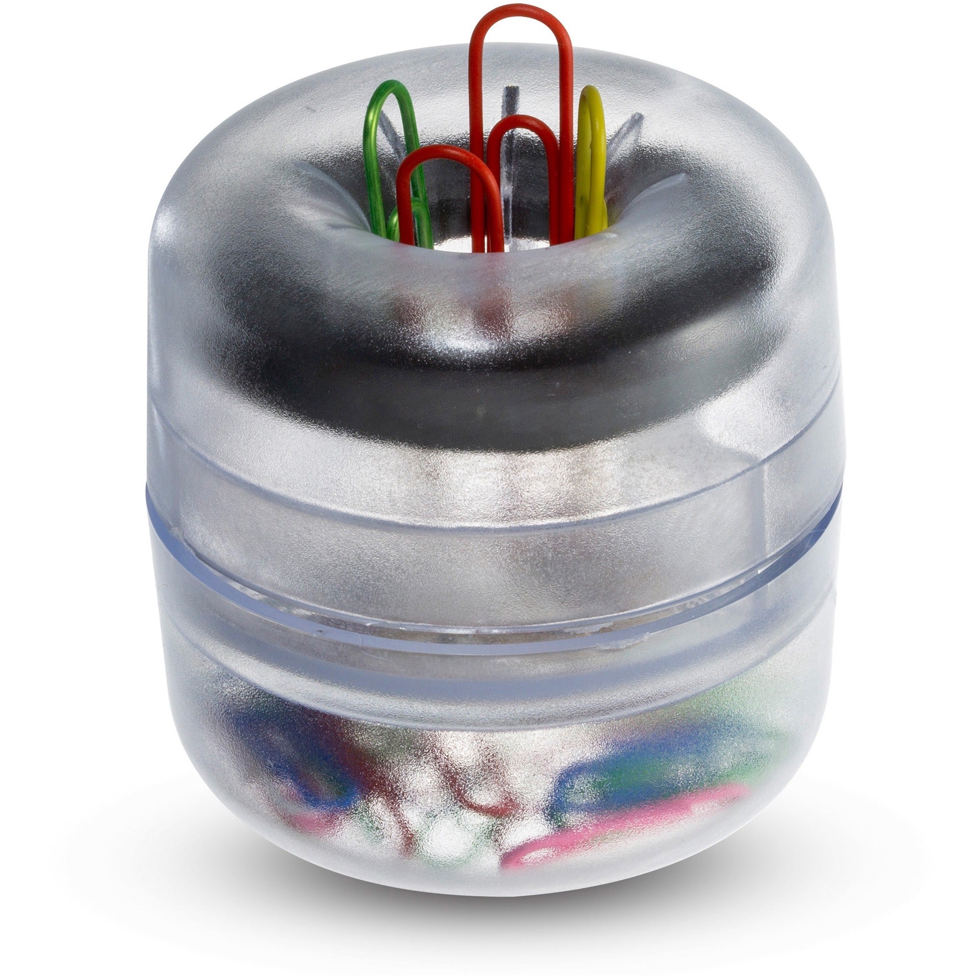 officemate-euro-style-designer-paper-clip-holder-1-each-clear_oic93695 - 1