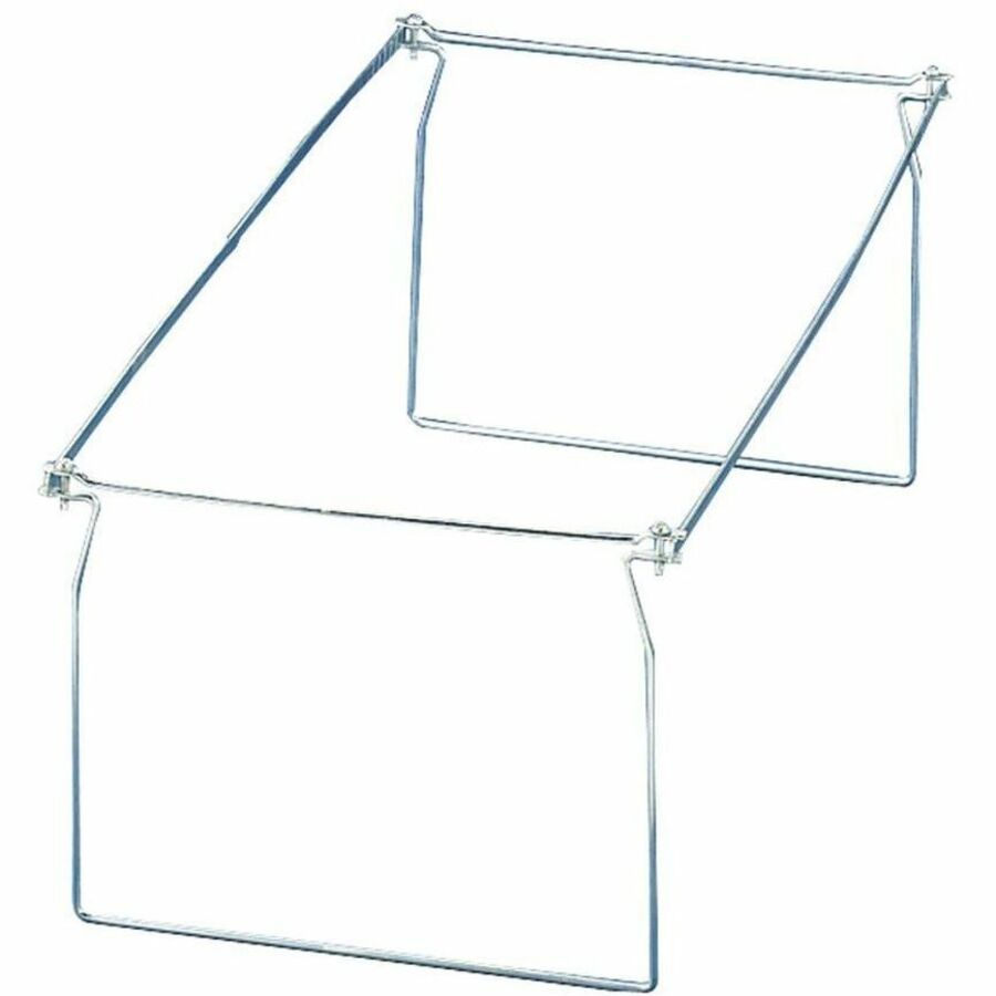 Officemate Hanging Folder Frames - Letter - 24"-27" Long - Steel - Stainless Steel - 6 / Box -