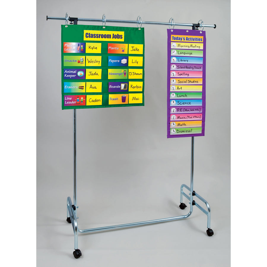 Pacon Chart Stand - 78" Height x 77" Width - Metal - Silver -