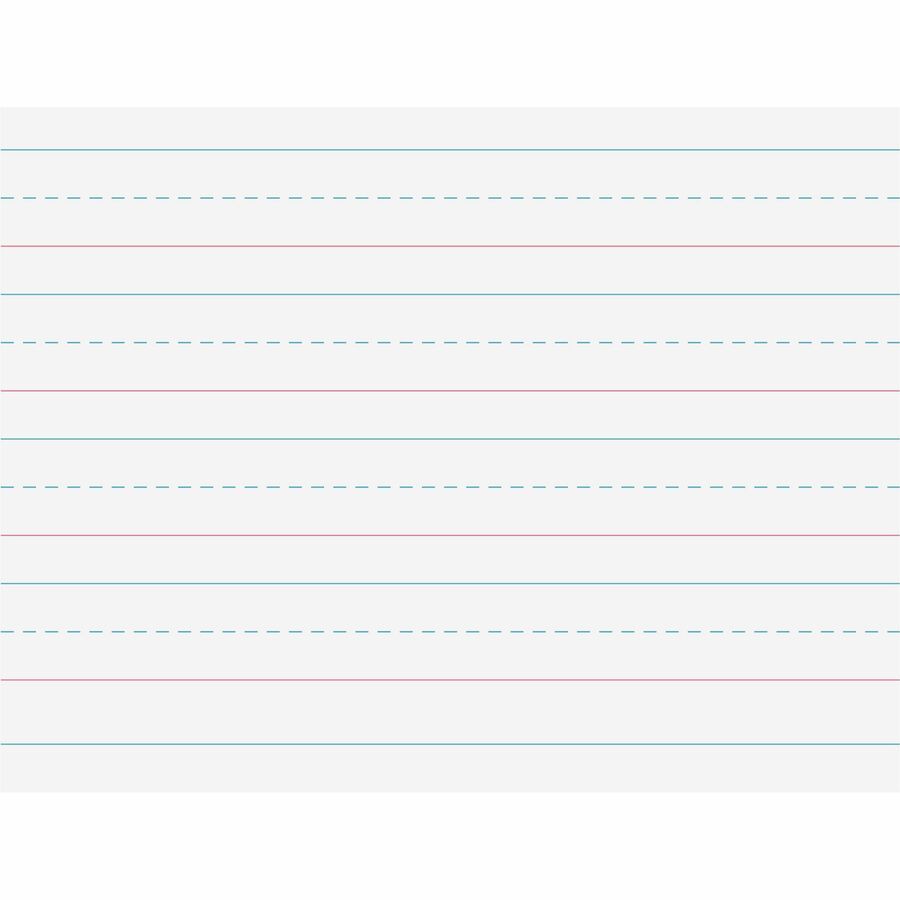 Pacon Multi-Program Handwriting Papers - 500 Sheets - 1.13" Ruled - Unruled Margin - 10 1/2" x 8" - White Paper - 500 / Ream -