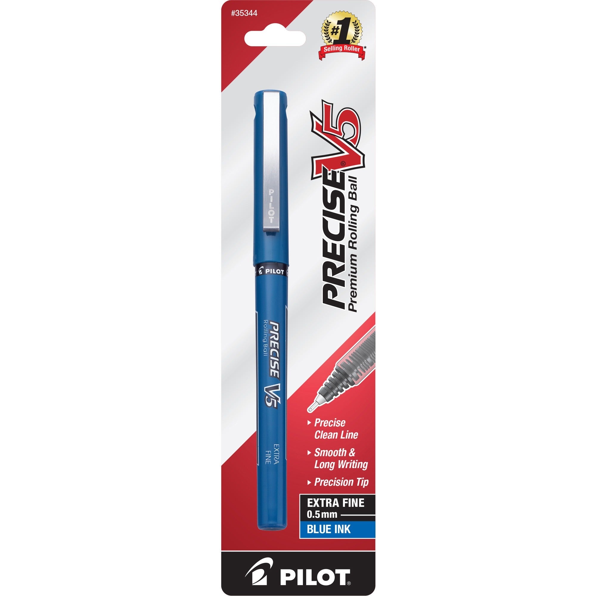 Pilot Precise V5 Premium Rolling Ball Pen - Extra Fine Pen Point - 0.5 mm Pen Point Size - Blue - 1 / Pack -