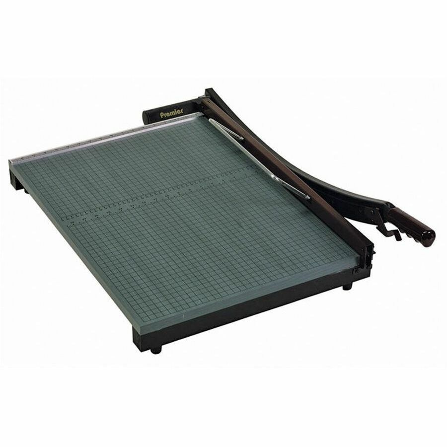 Premier Stakcut Paper Trimmers - 1 x Blade(s)Cuts 30Sheet - 24" Cutting Length - Straight Cutting - 0.8" Height x 19" Width x 24" Depth - Wood Base - Green -