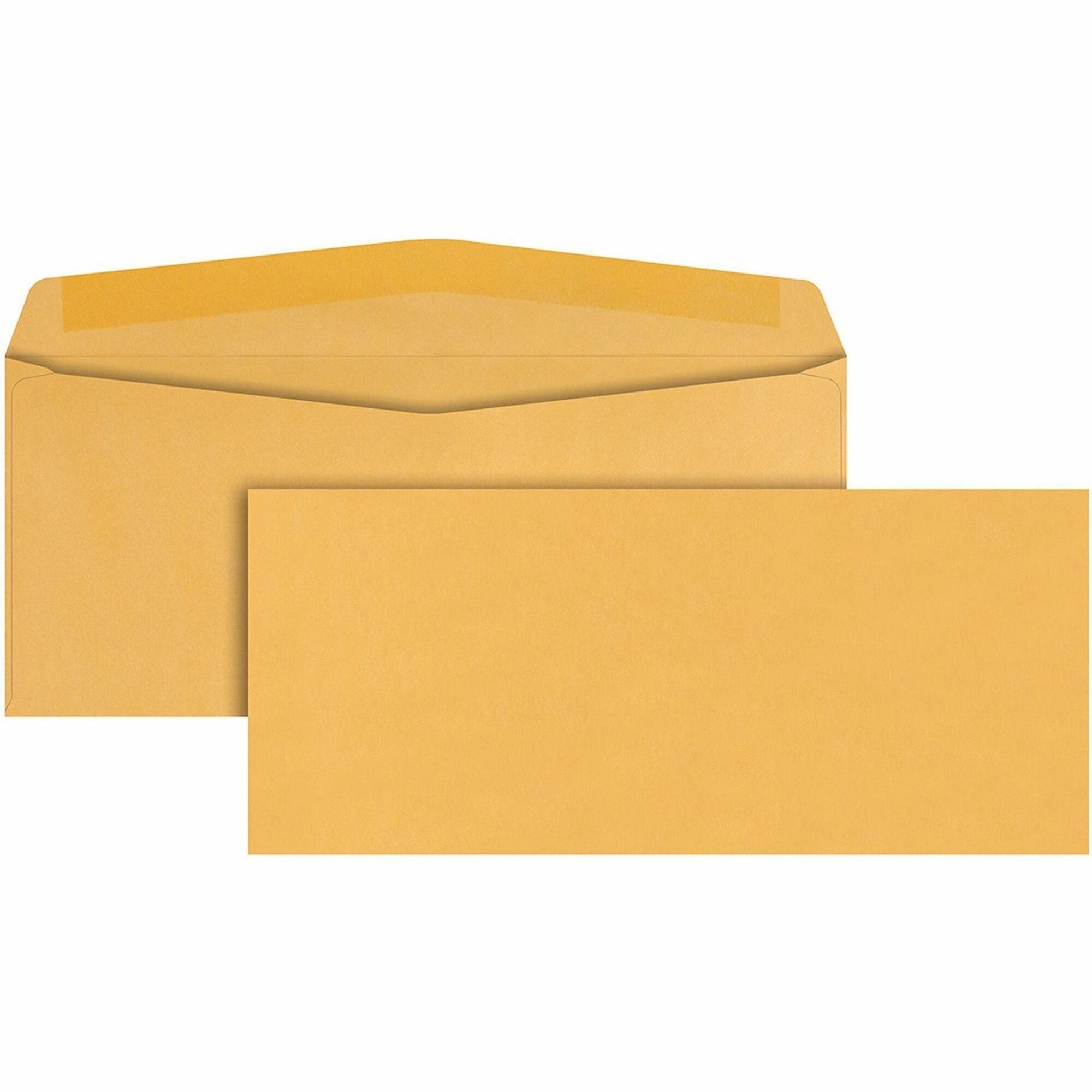 Quality Park No. 12 Envelopes - Business - #12 - 4 3/4" Width x 11" Length - 28 lb - Adhesive - Kraft - 500 / Box - Kraft -