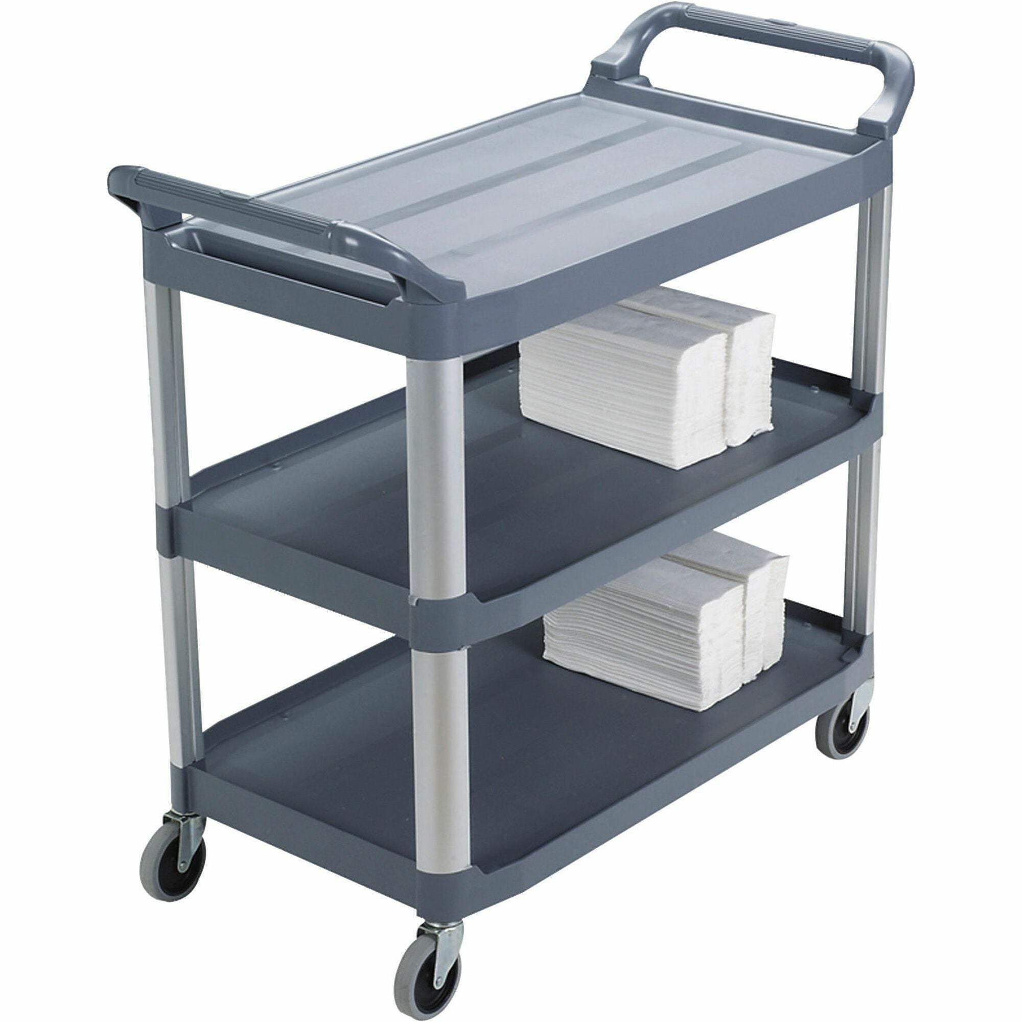 Rubbermaid 3-Shelf Mobile Utility Cart, Sold as 1 Each - 1