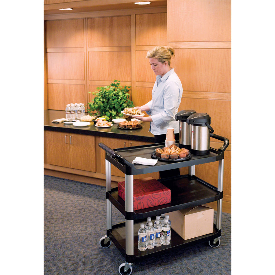 Rubbermaid 3-Shelf Mobile Utility Cart, Sold as 1 Each - 2